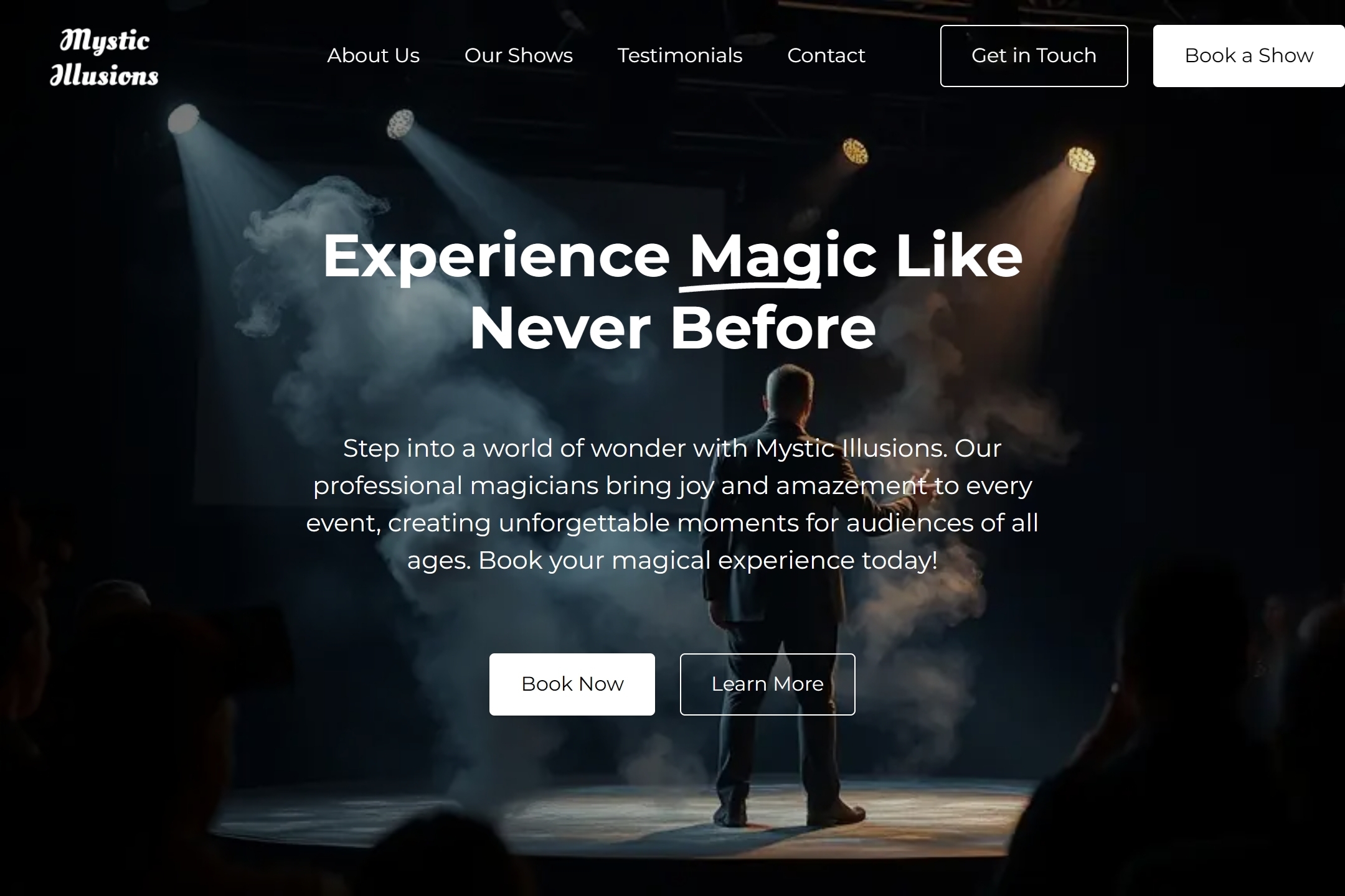 Magician website template