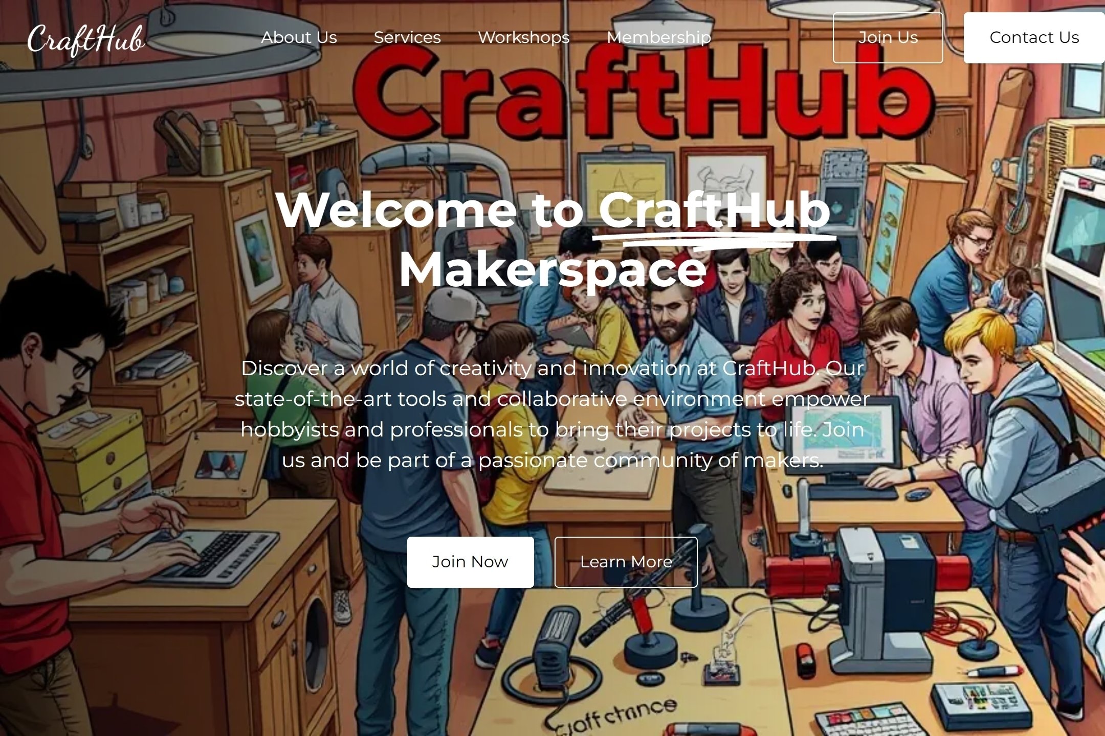 Makerspace website template