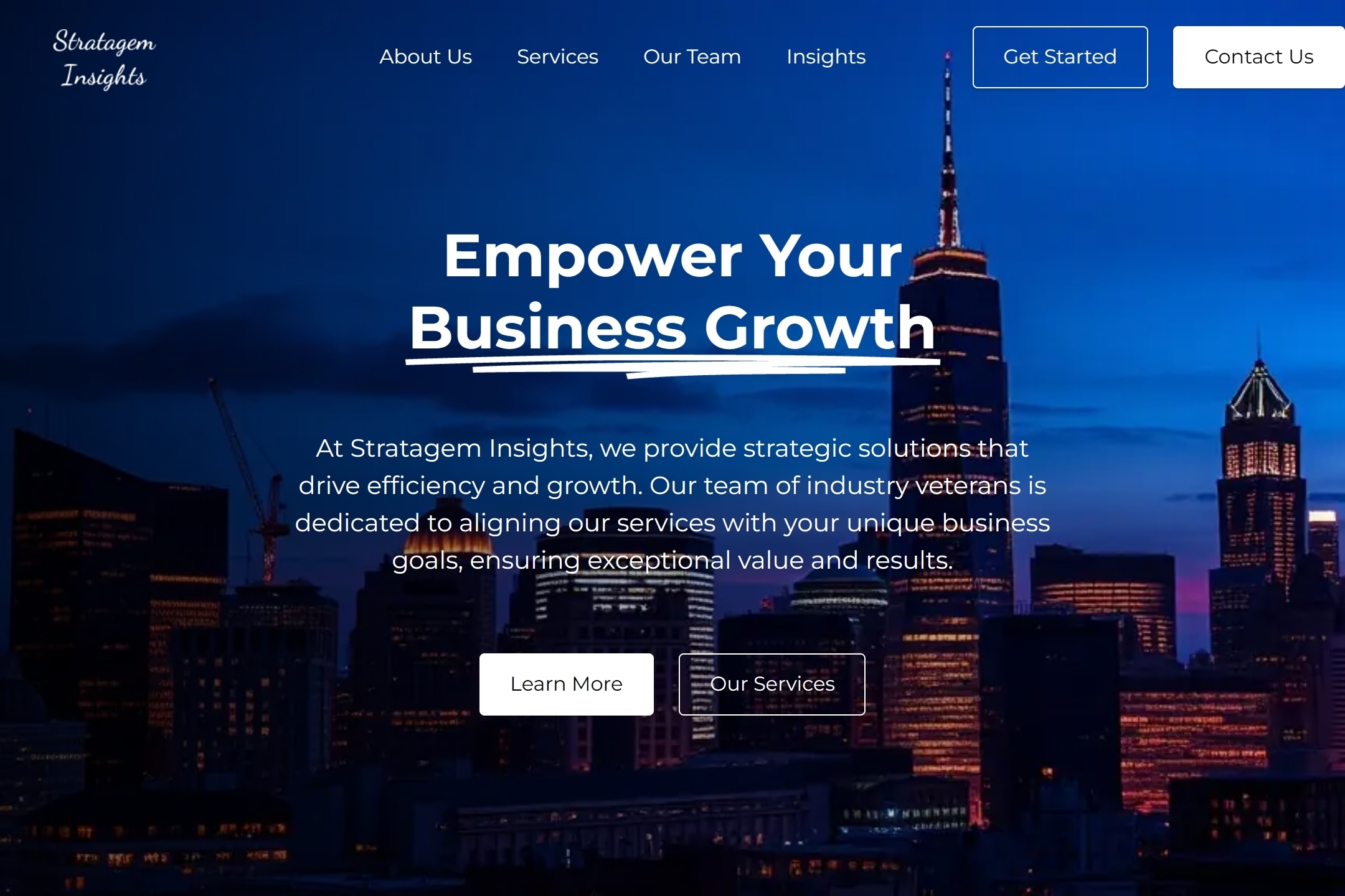 Management consulting firm website template