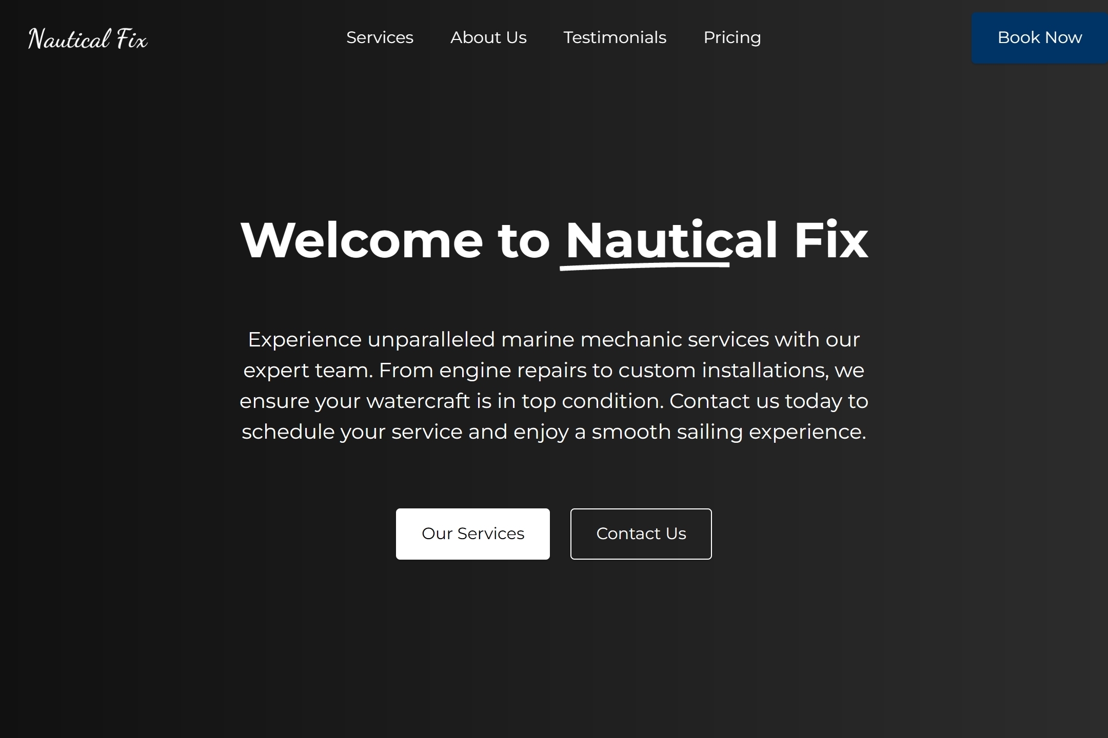 Best Marine Mechanic Website Template Best Marine Mechanic Website Template