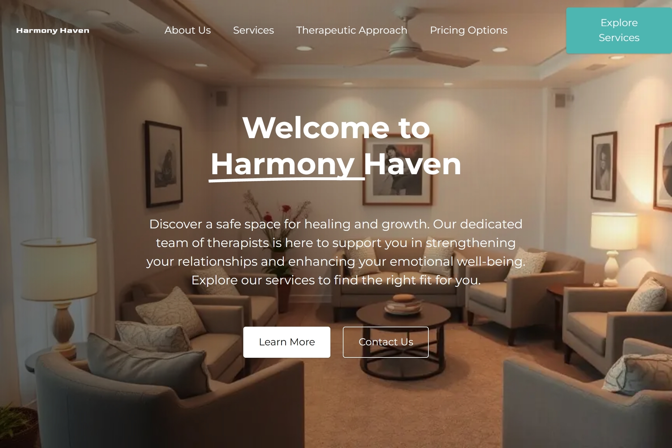 Marriage and family therapist website template