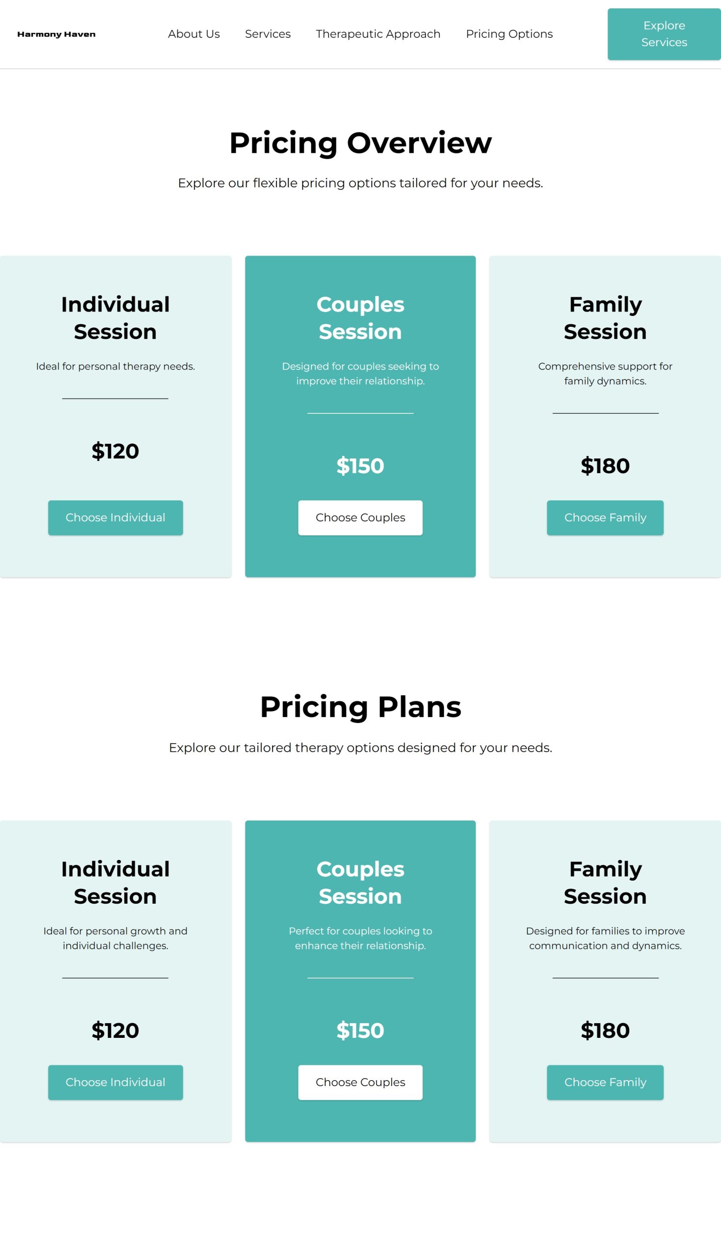 Pricing Options
