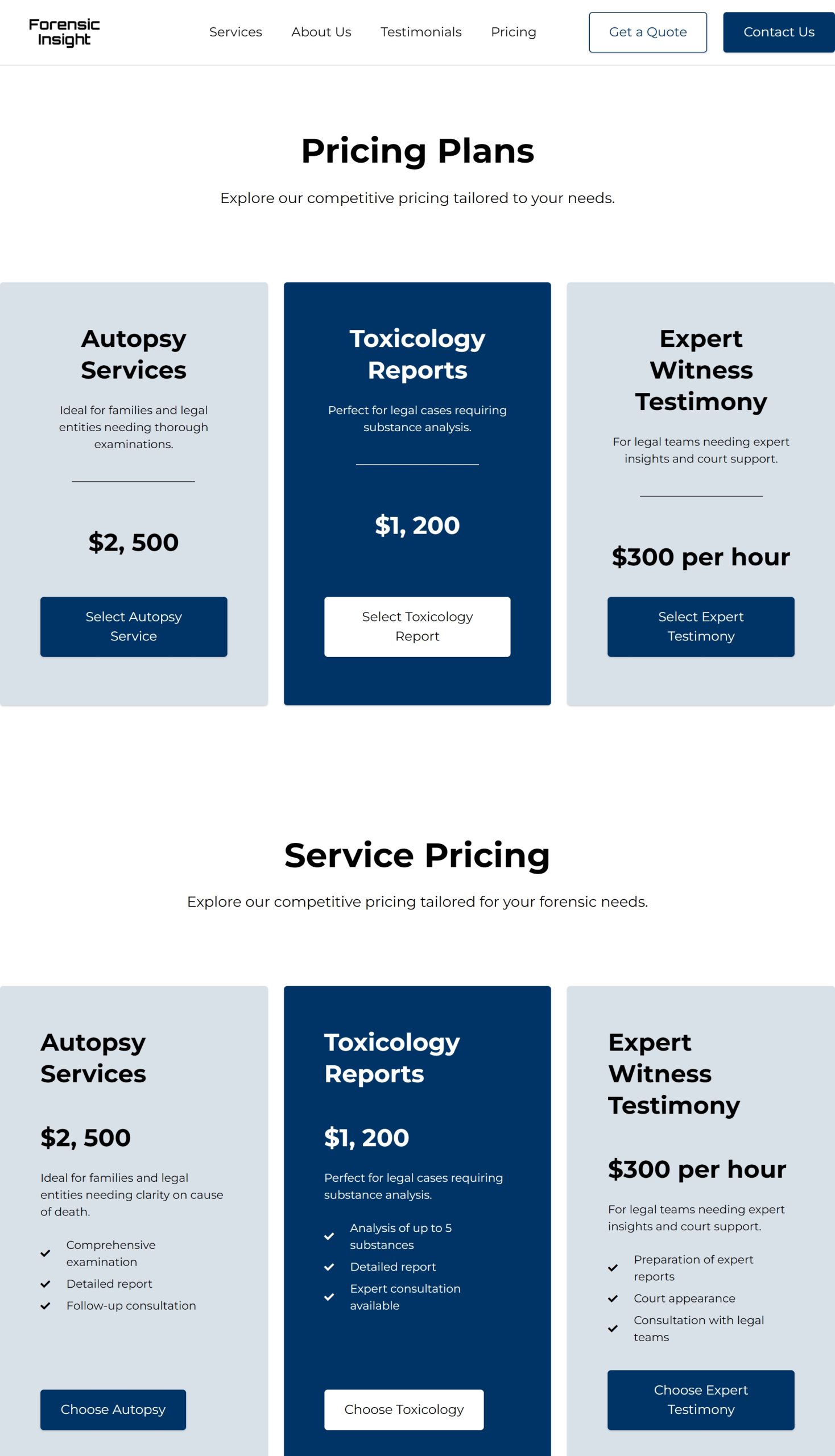 Pricing