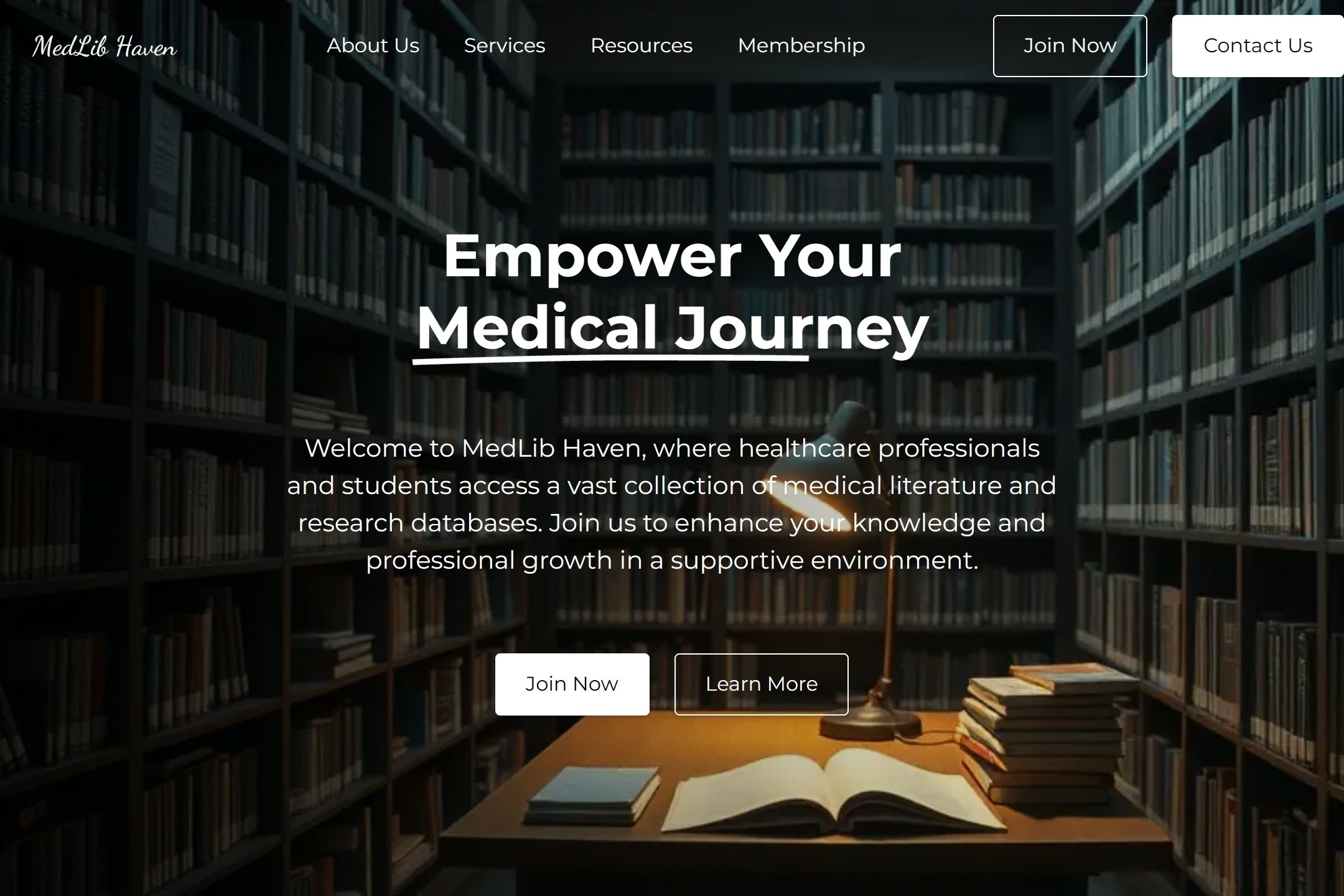 Best Medical Library Website Template
