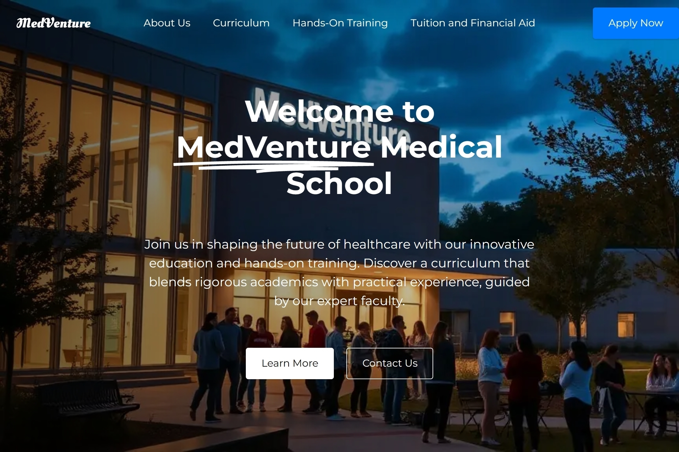 Medical School website template