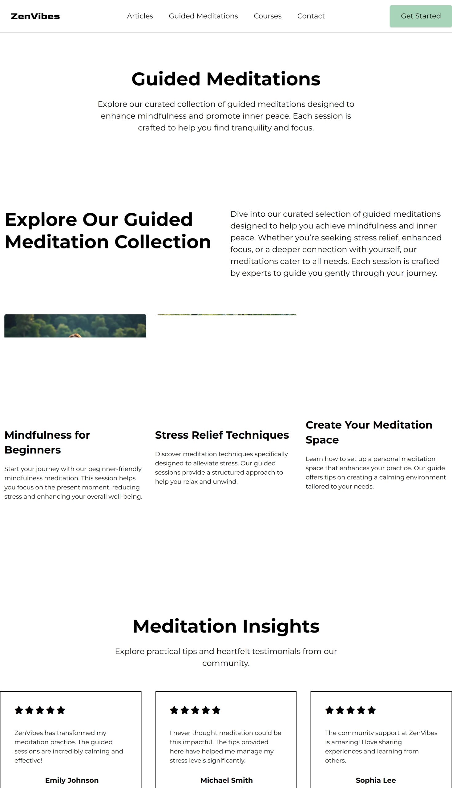 Guided Meditations