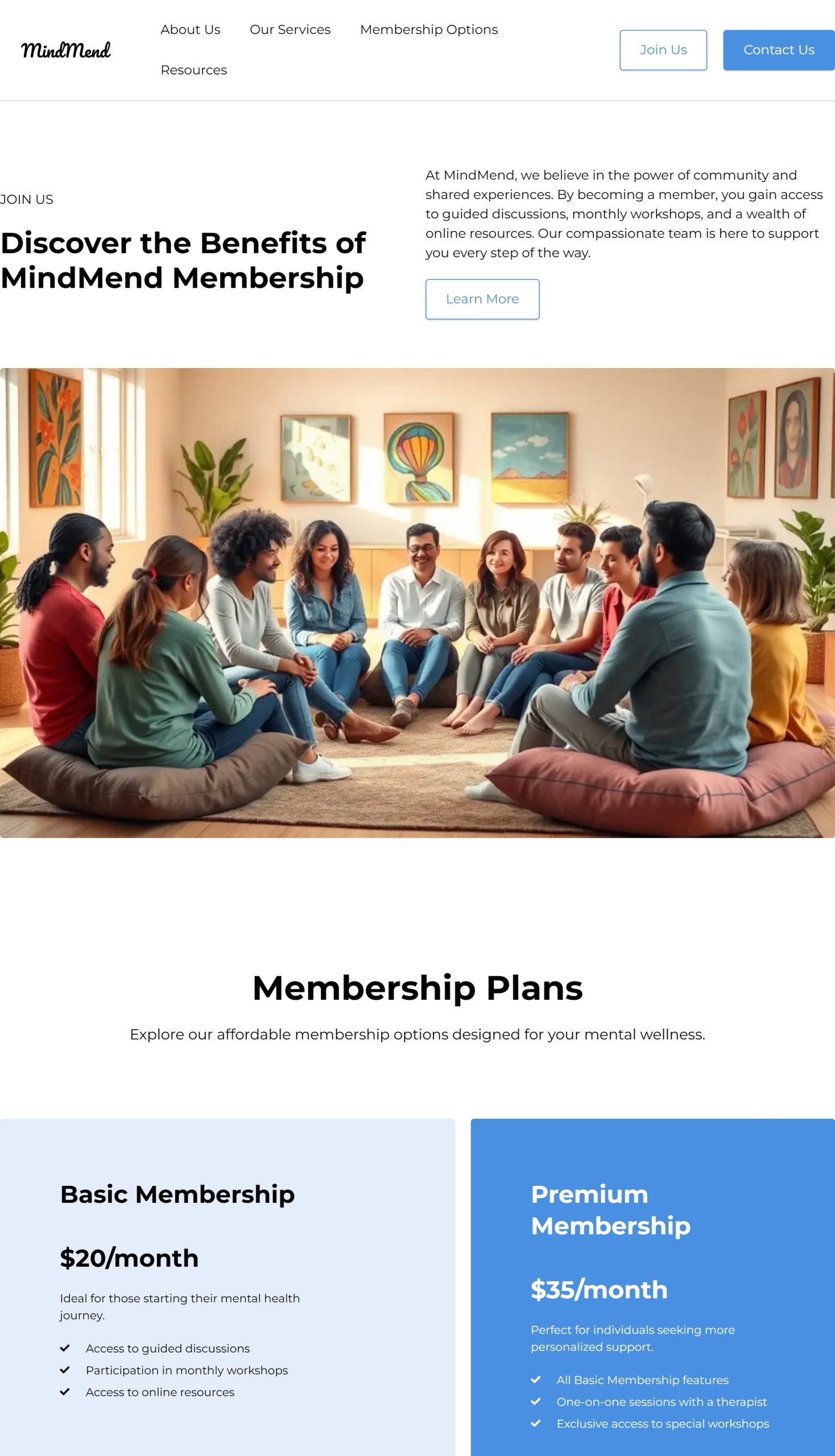 Membership Options