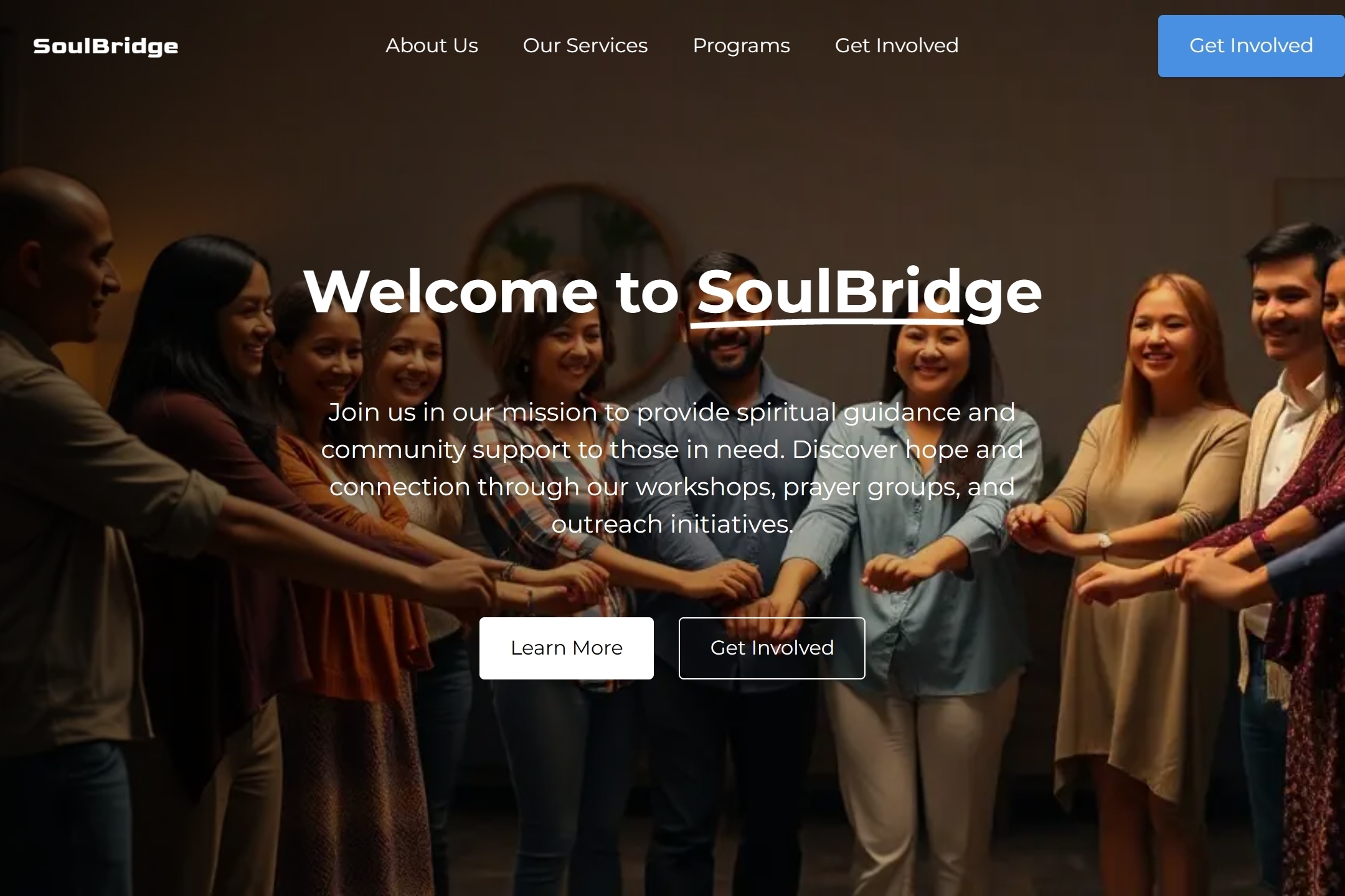 Minister website template