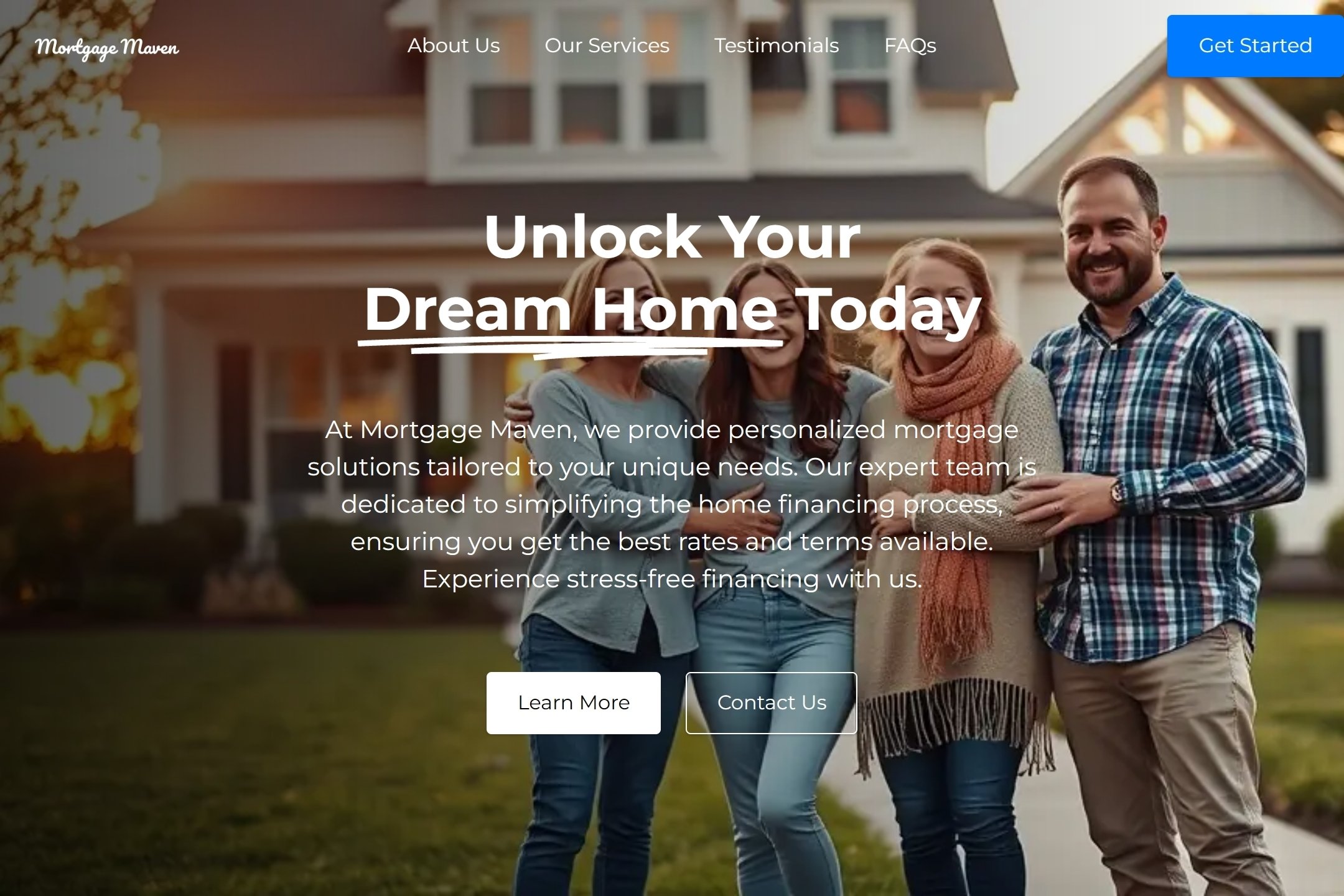 Mortgage broker website template