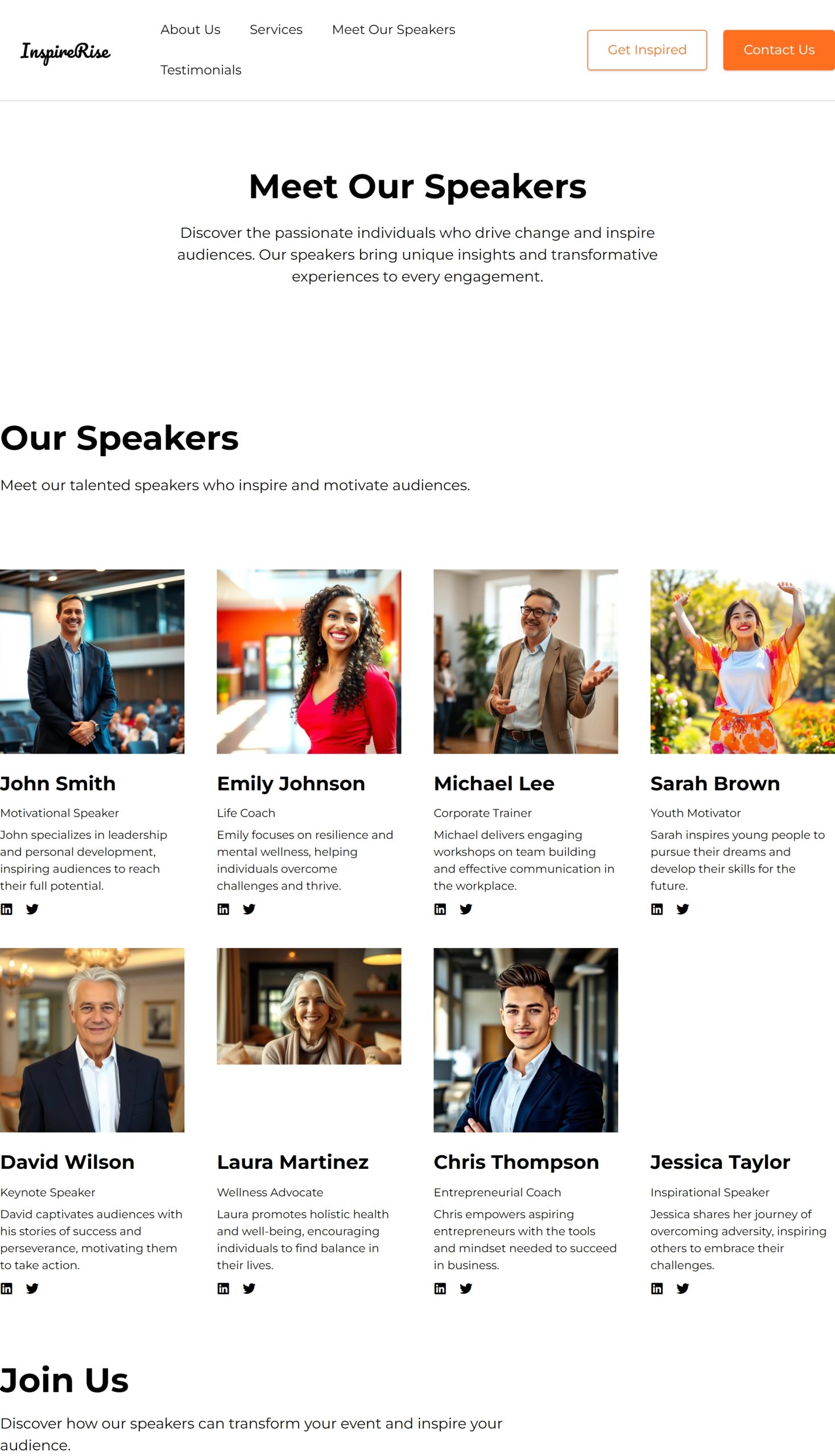 Meet Our Speakers