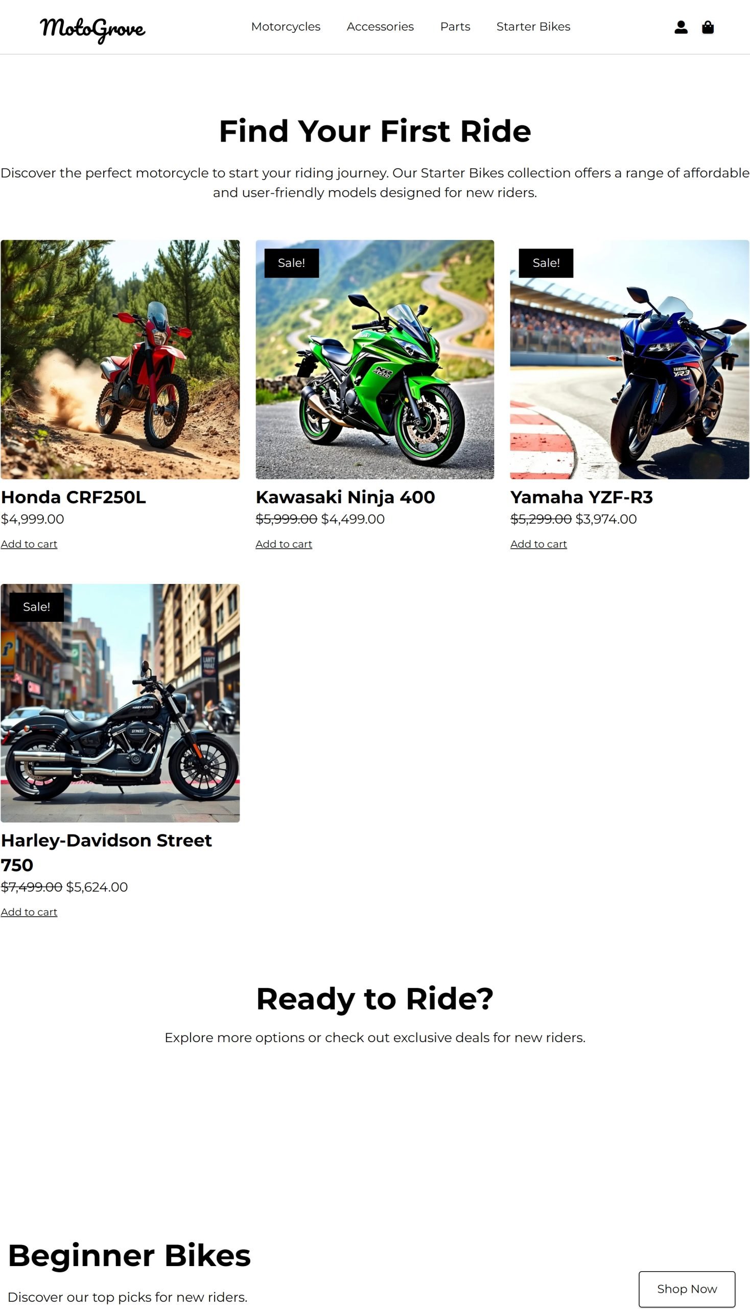 Starter Bikes