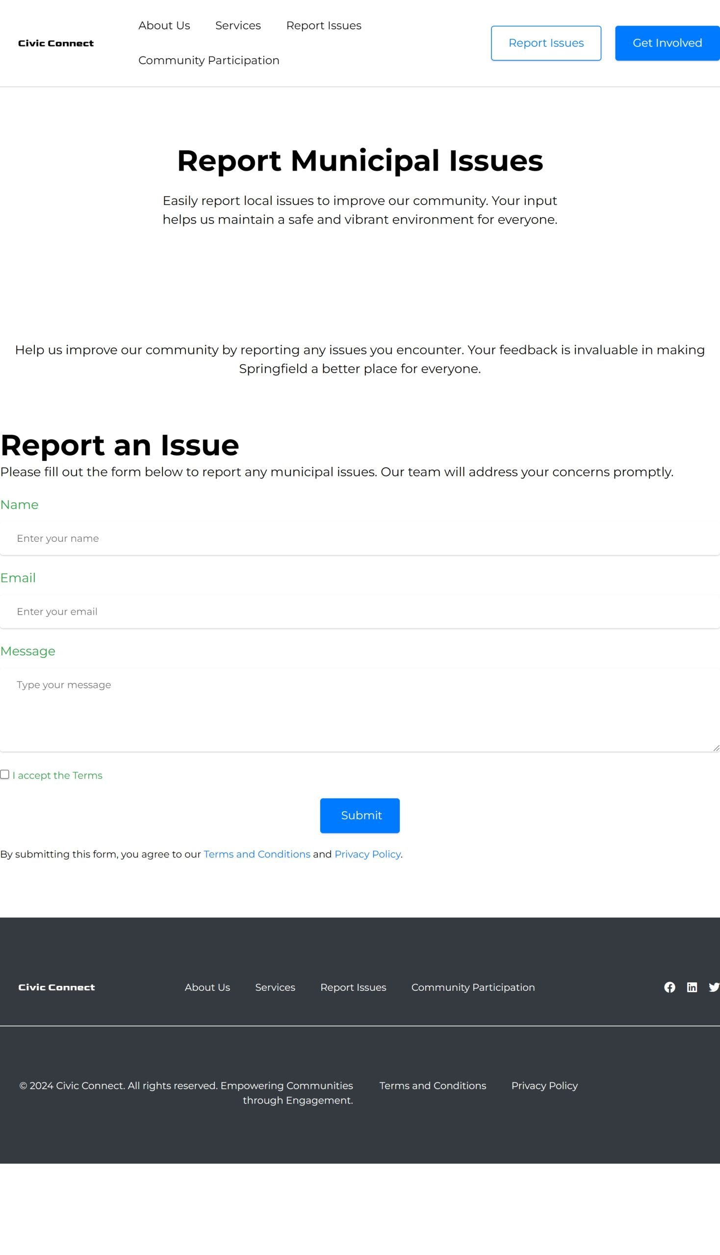 Report Issues