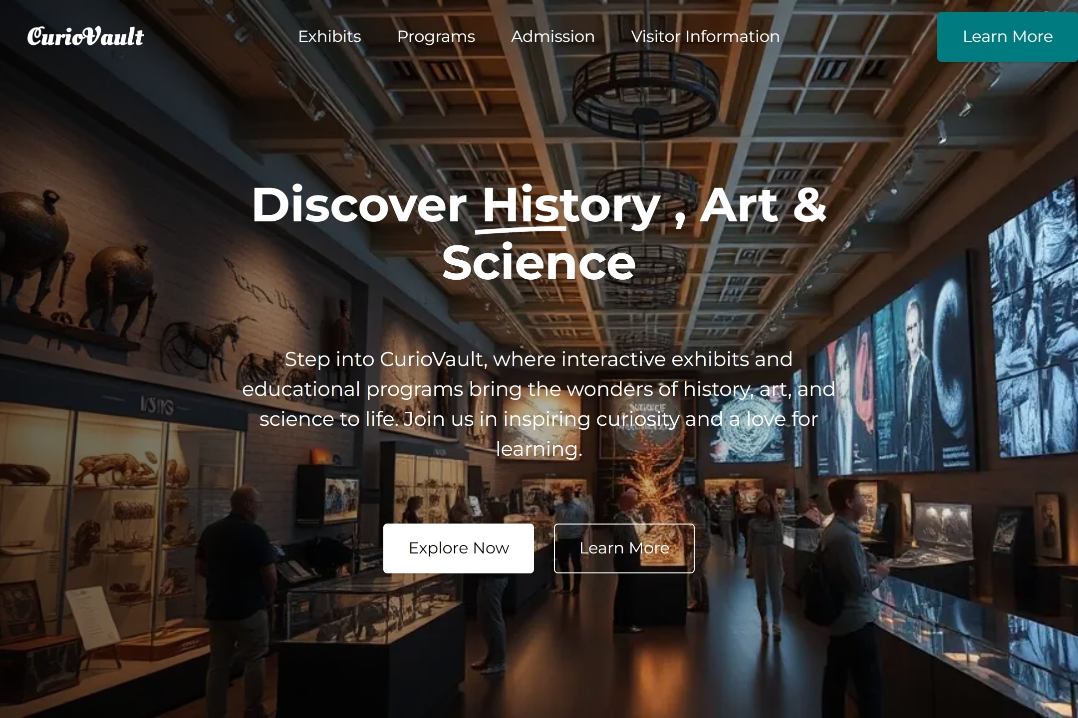 Museum website template