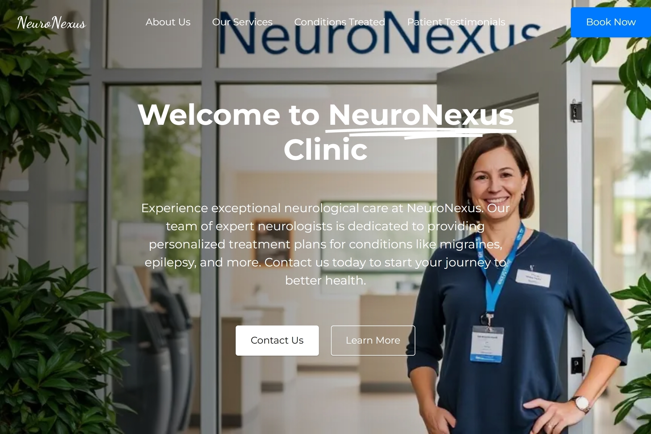 Neurologist website template