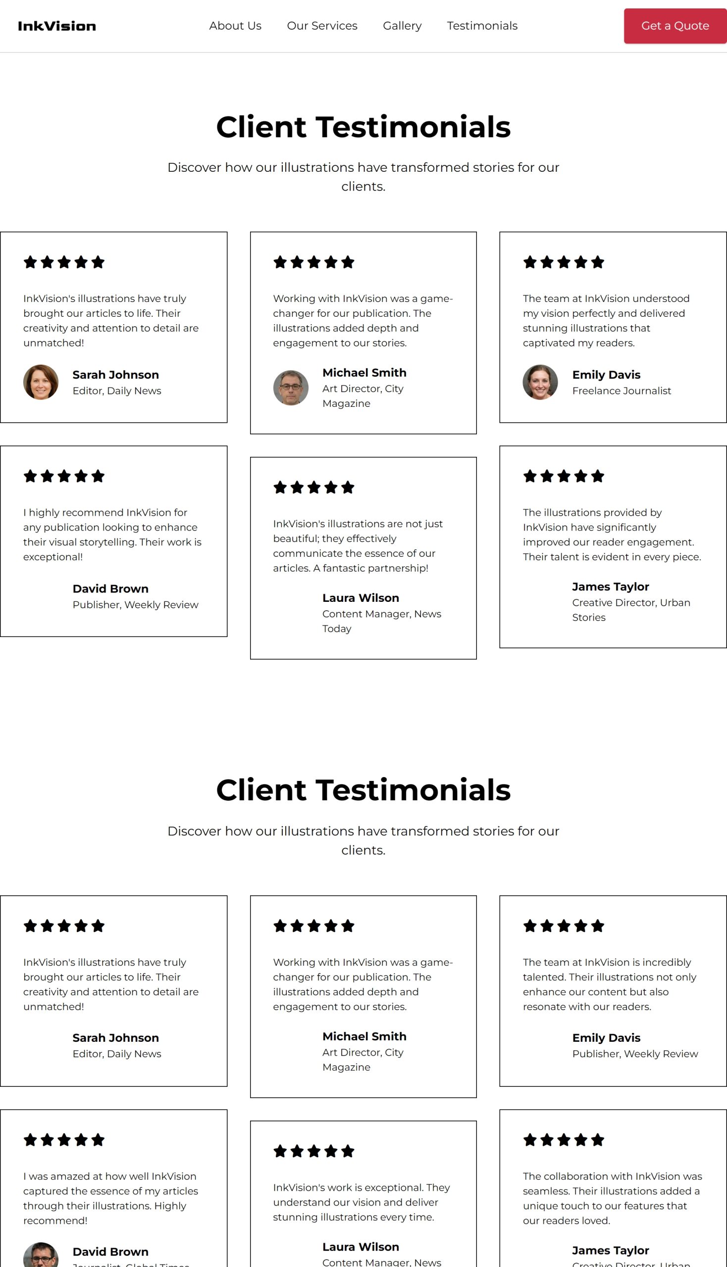 Testimonials