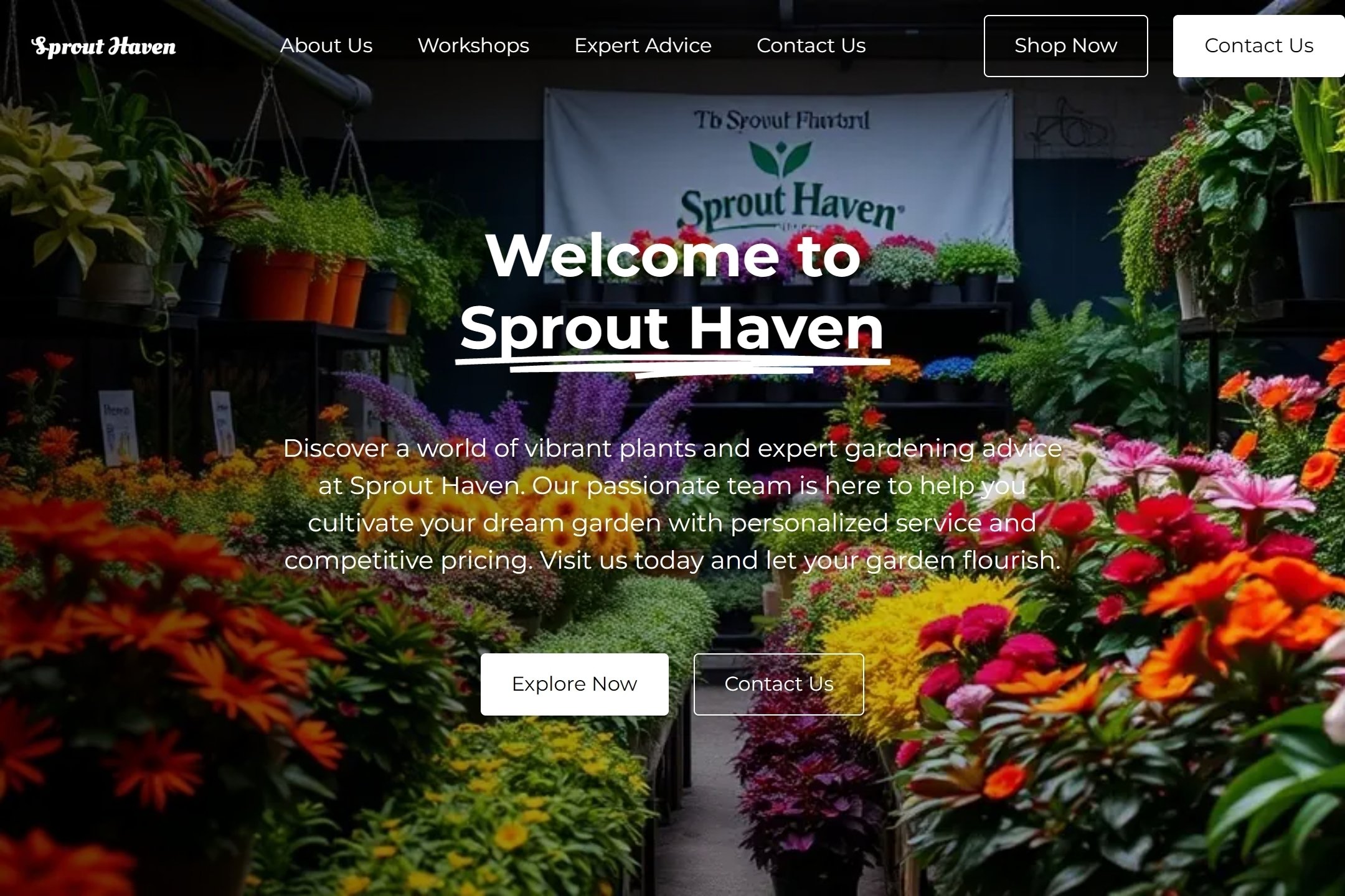 Nursery website template