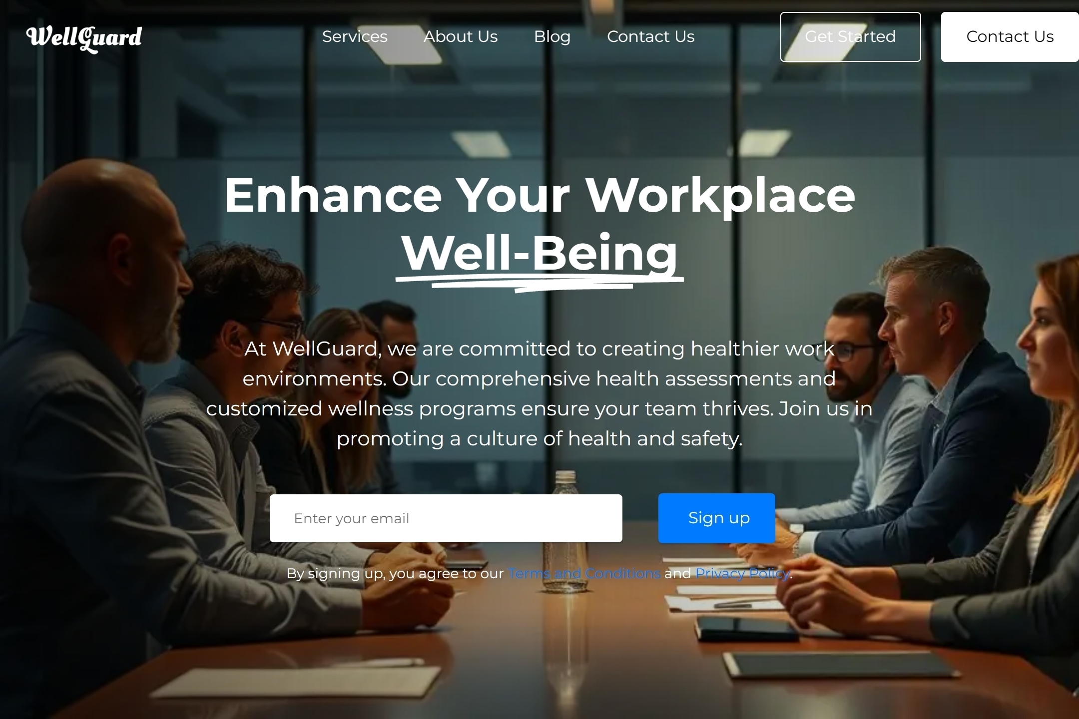 Occupational health service website template