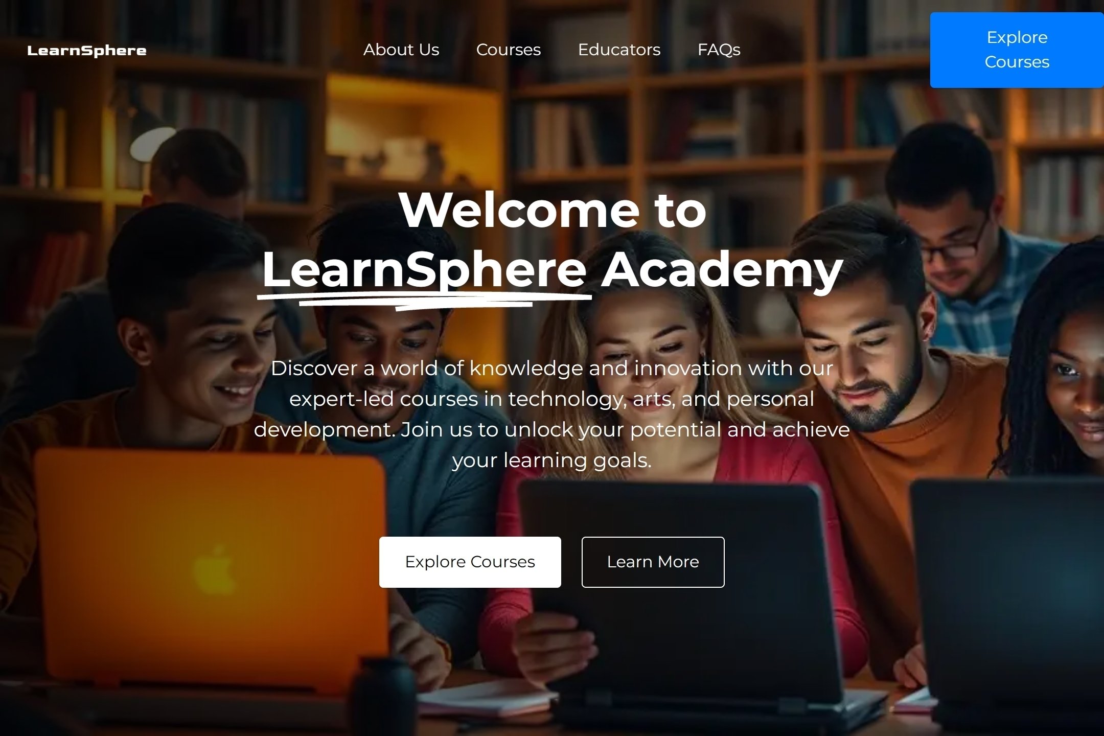 Online Academy website template