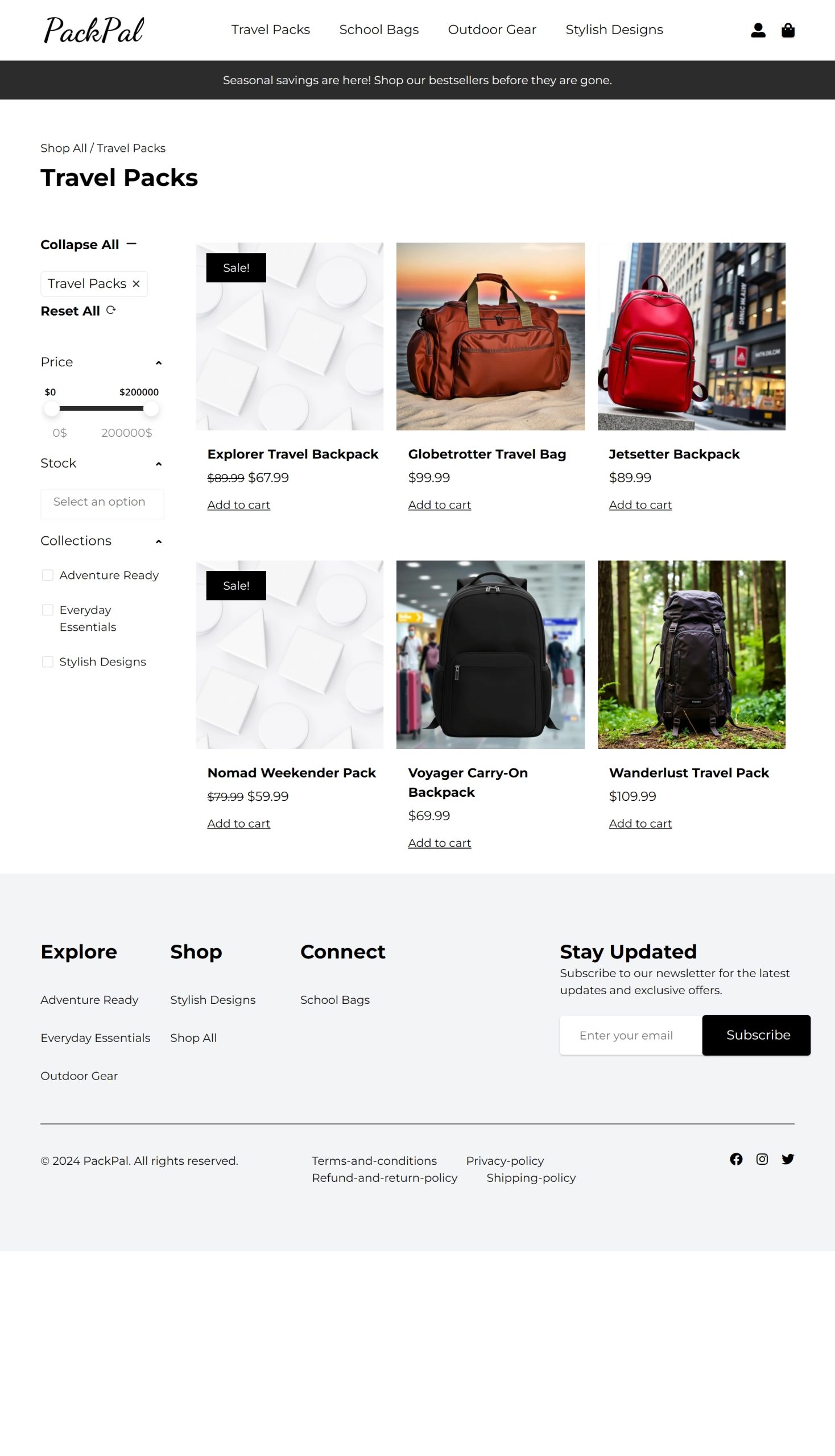Travel Packs