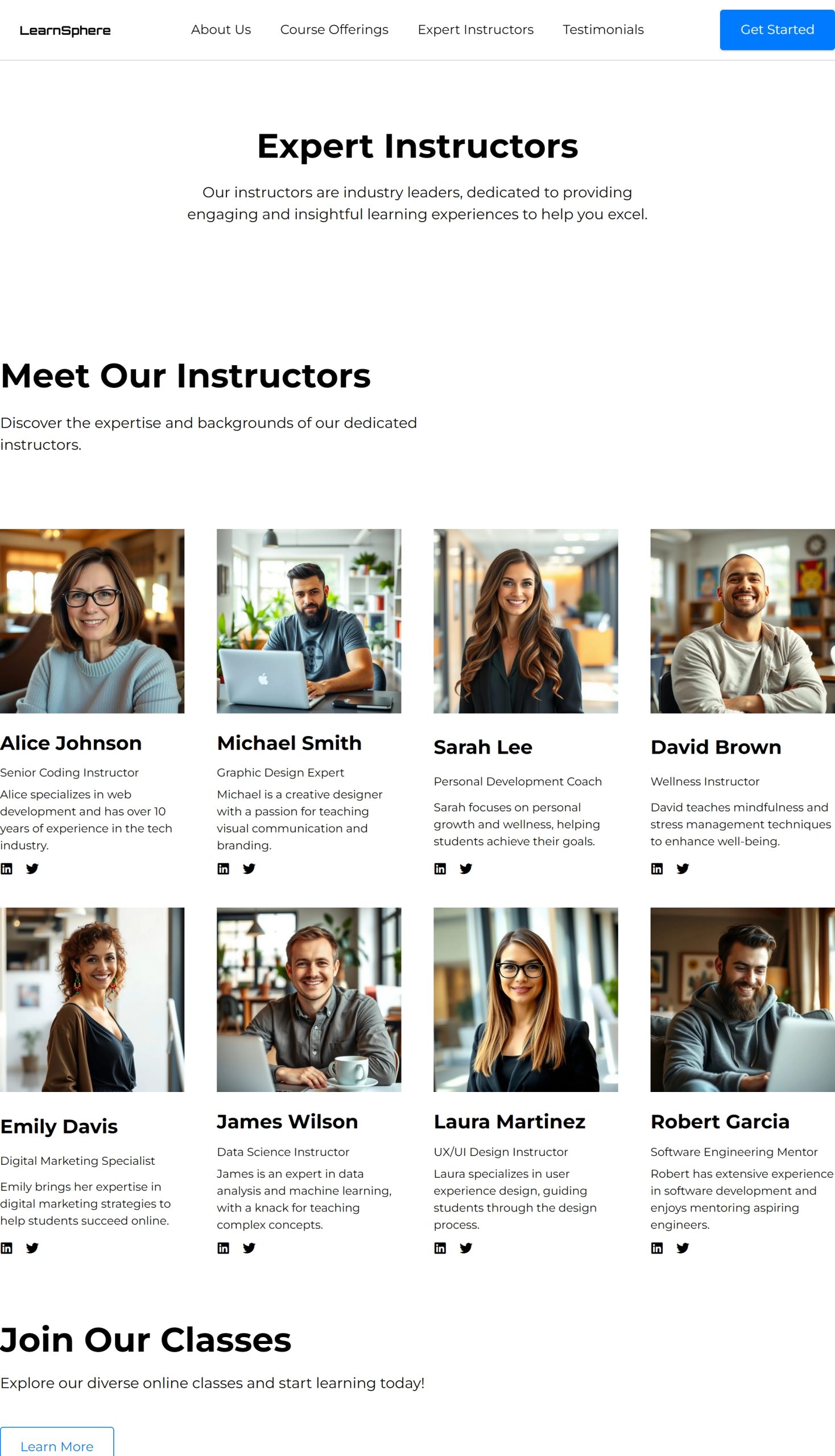 Expert Instructors
