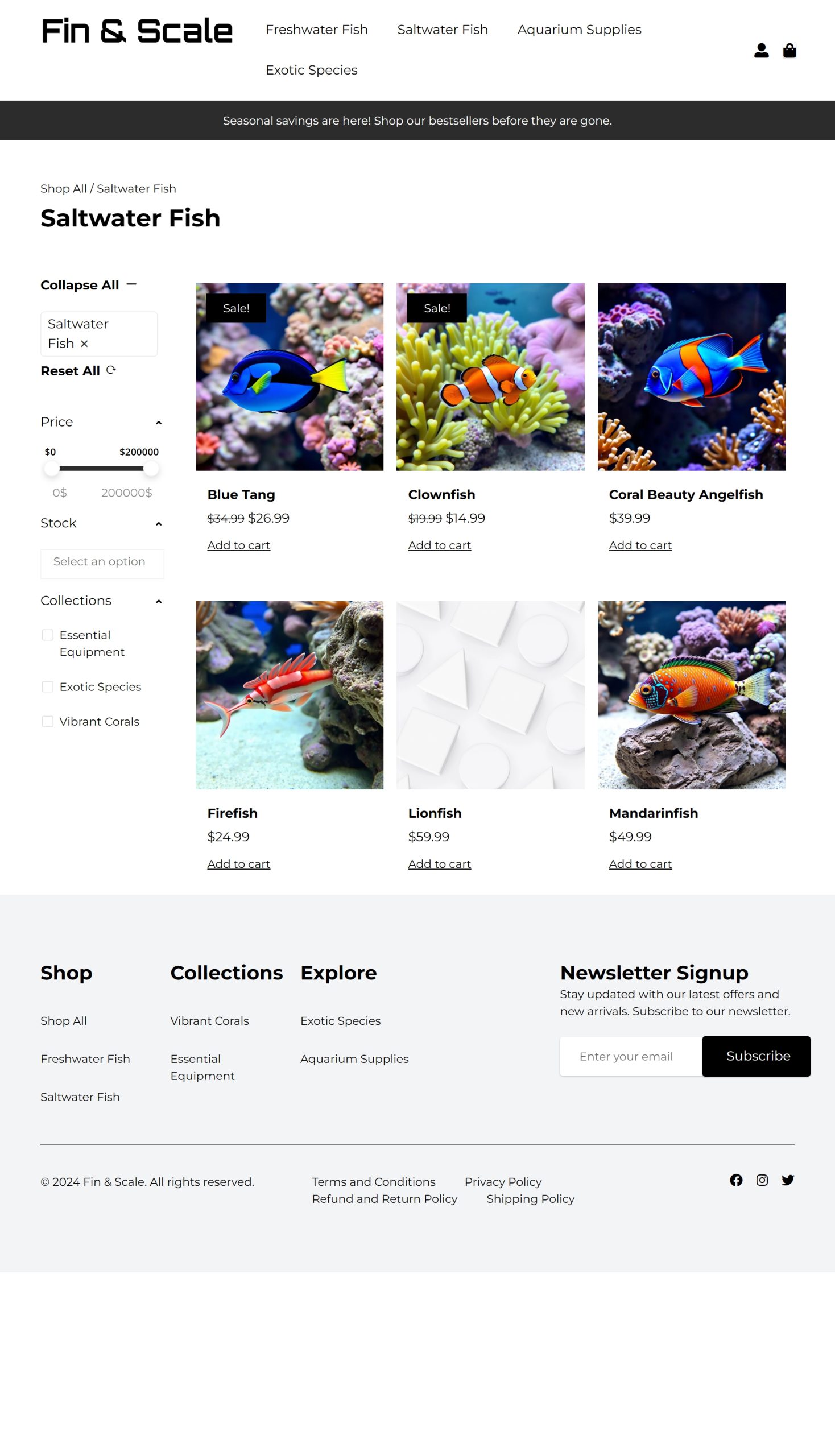 Saltwater Fish
