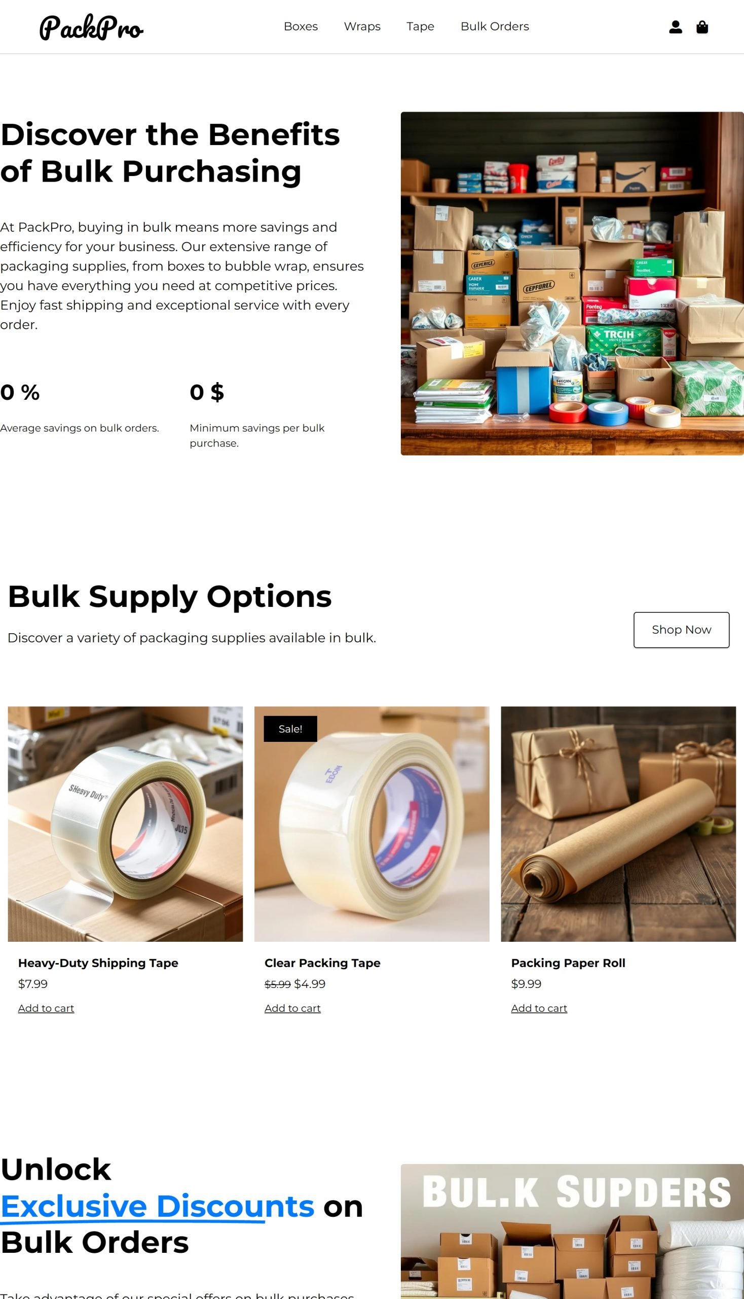 Bulk Orders