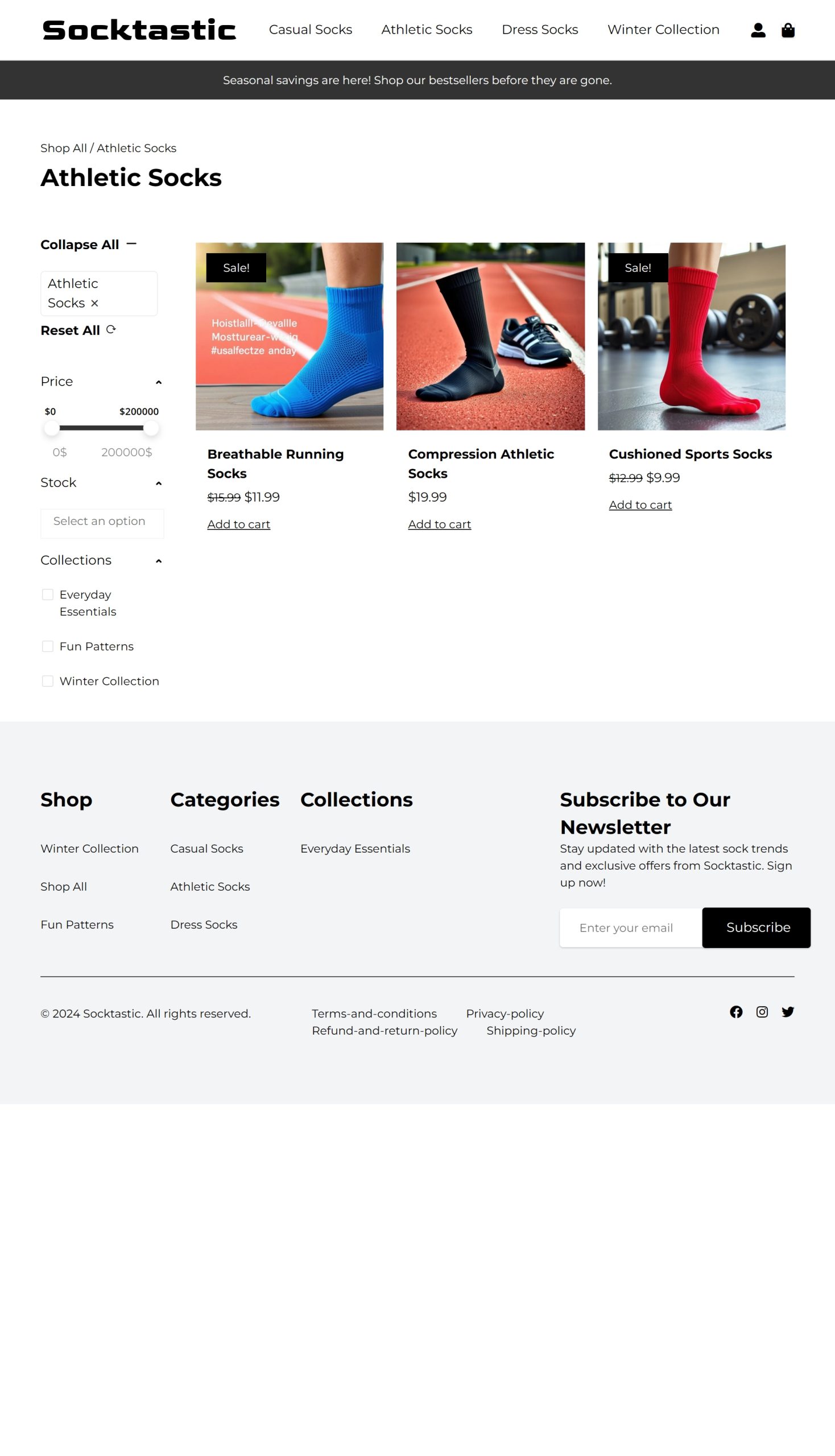 Athletic Socks