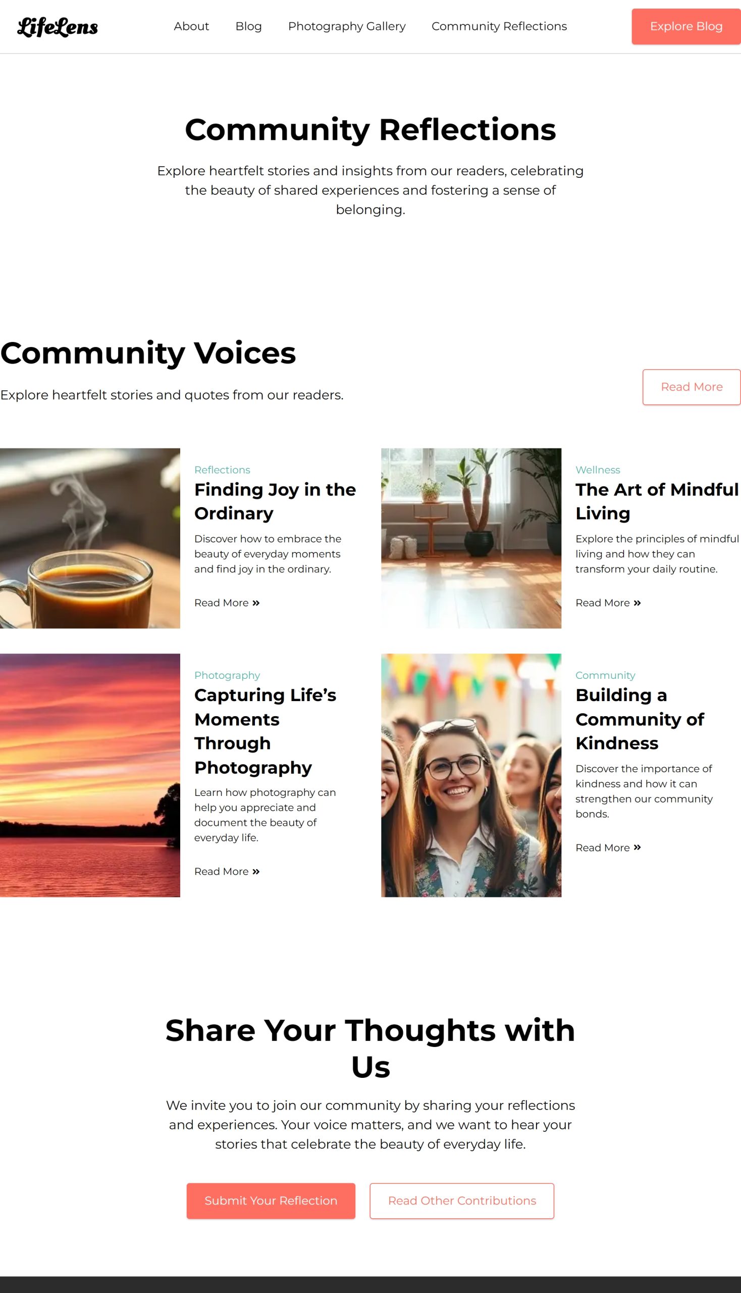 Community Reflections