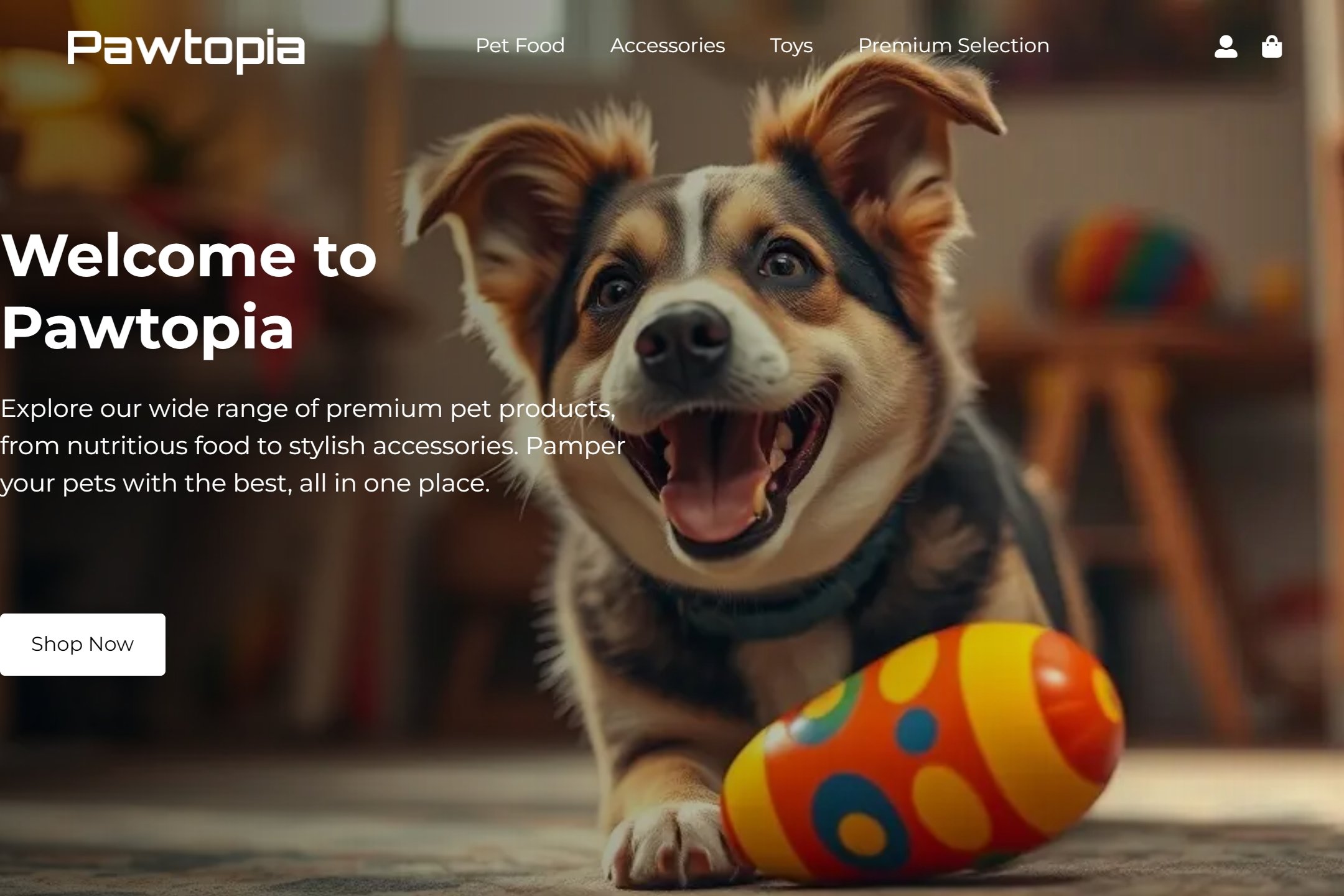 Pet Shop website template