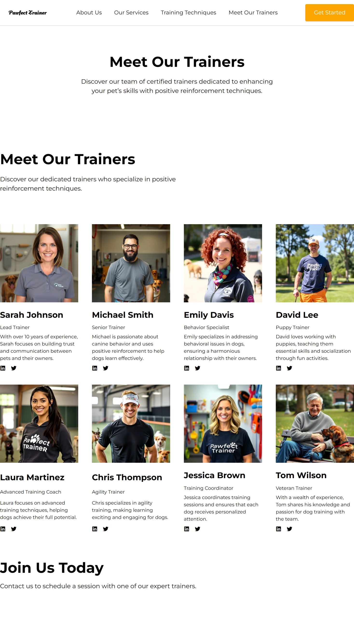 Meet Our Trainers