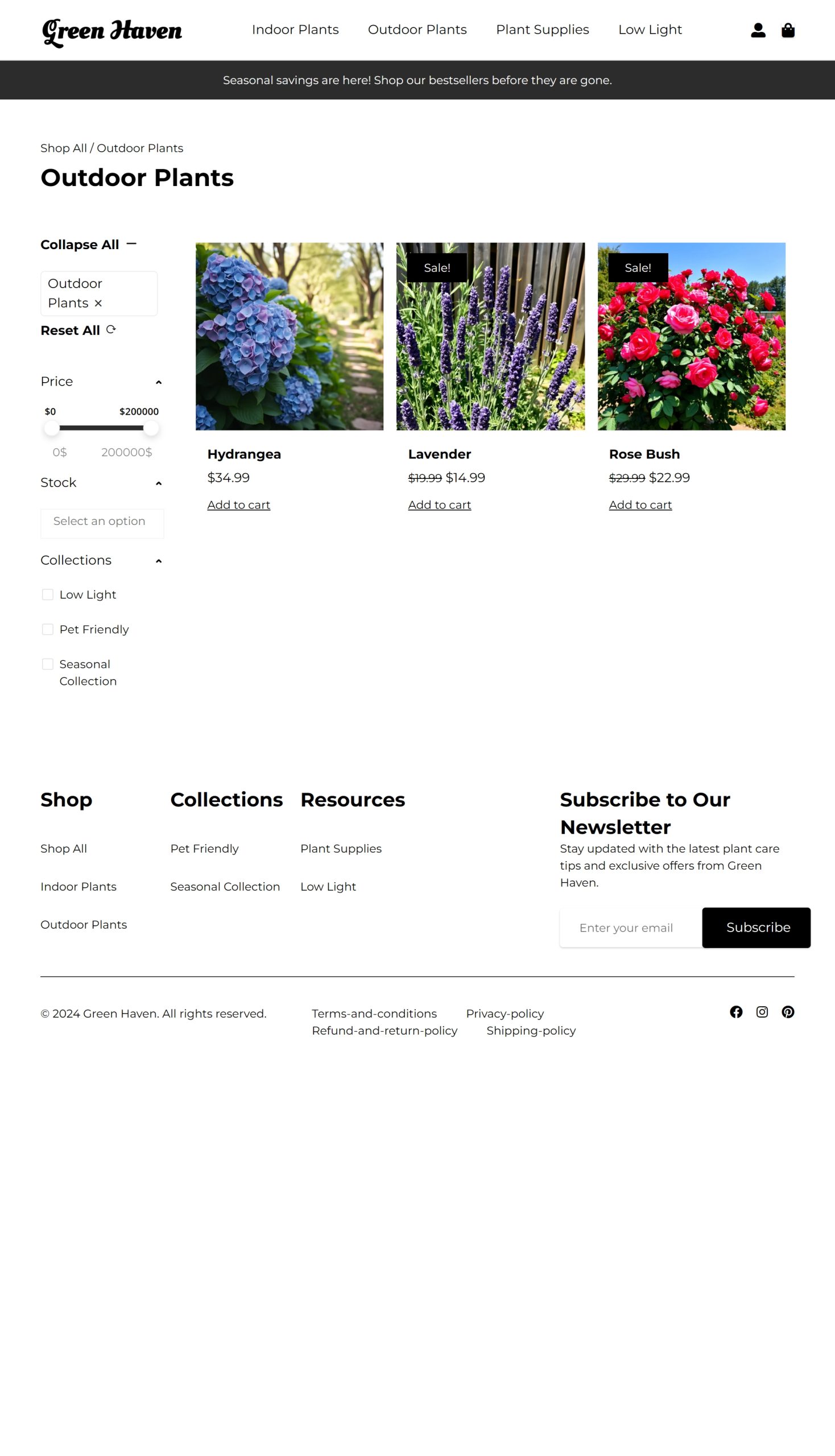 Outdoor Plants