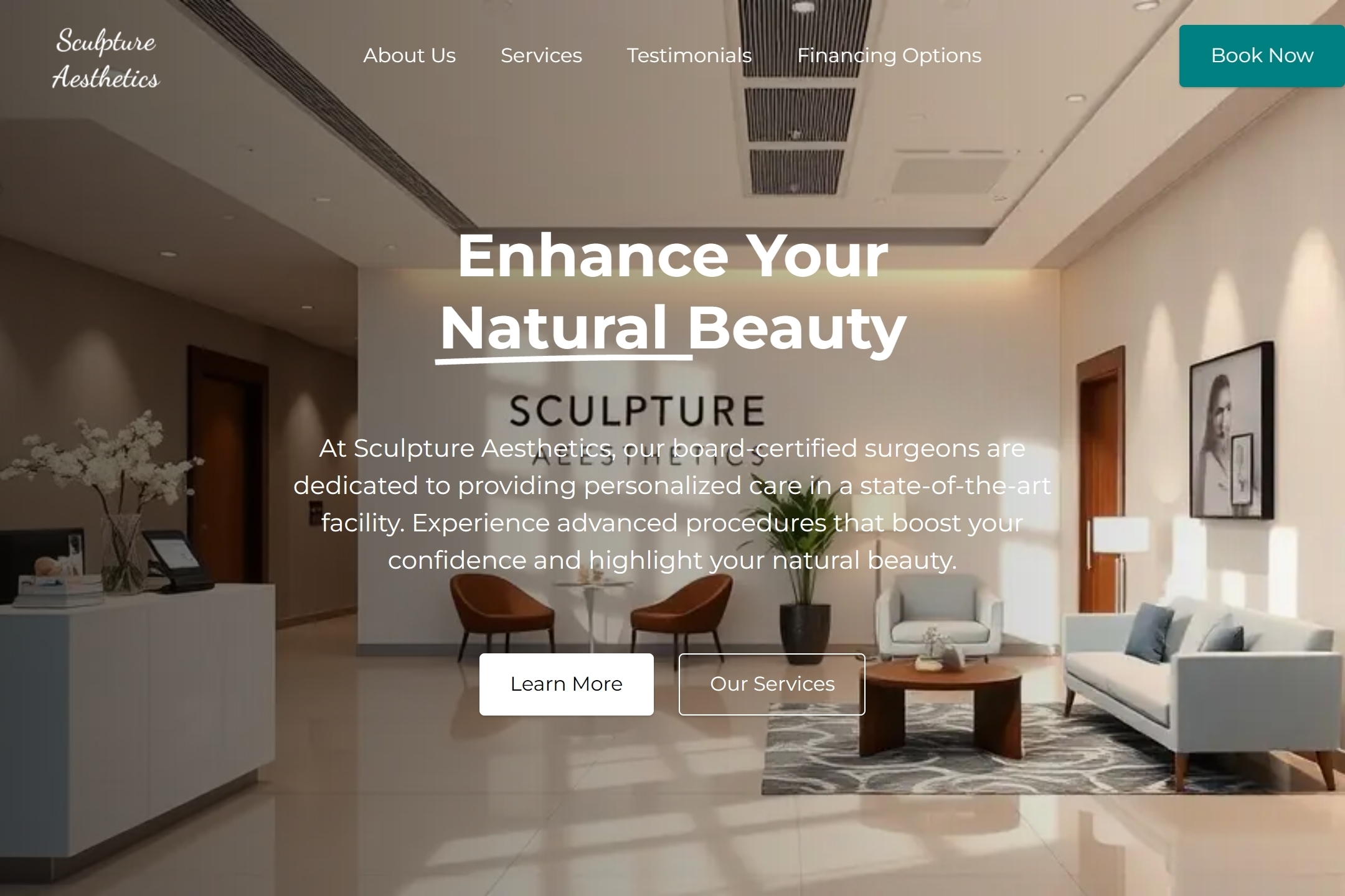 Plastic surgery clinic website template