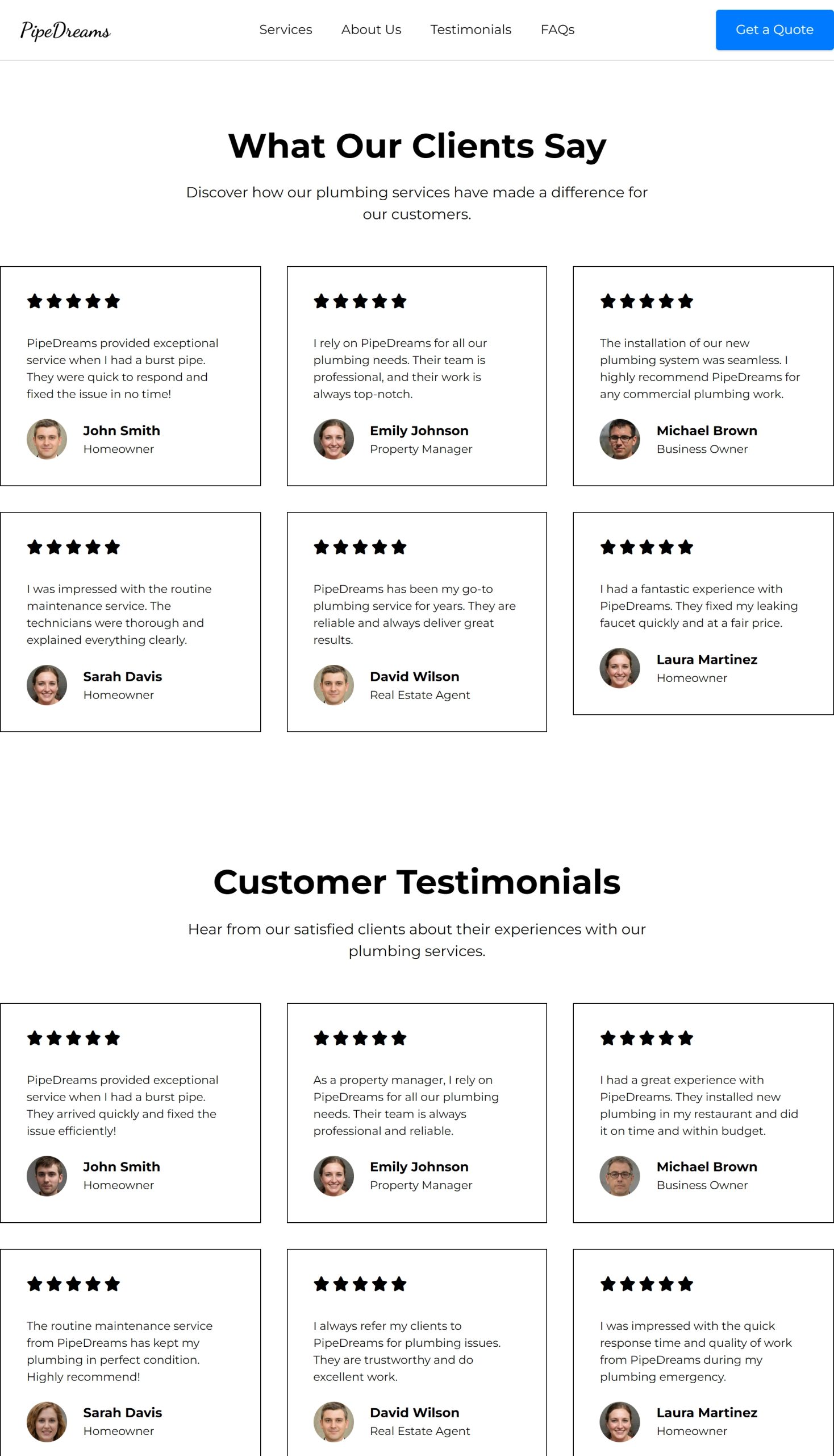 Testimonials