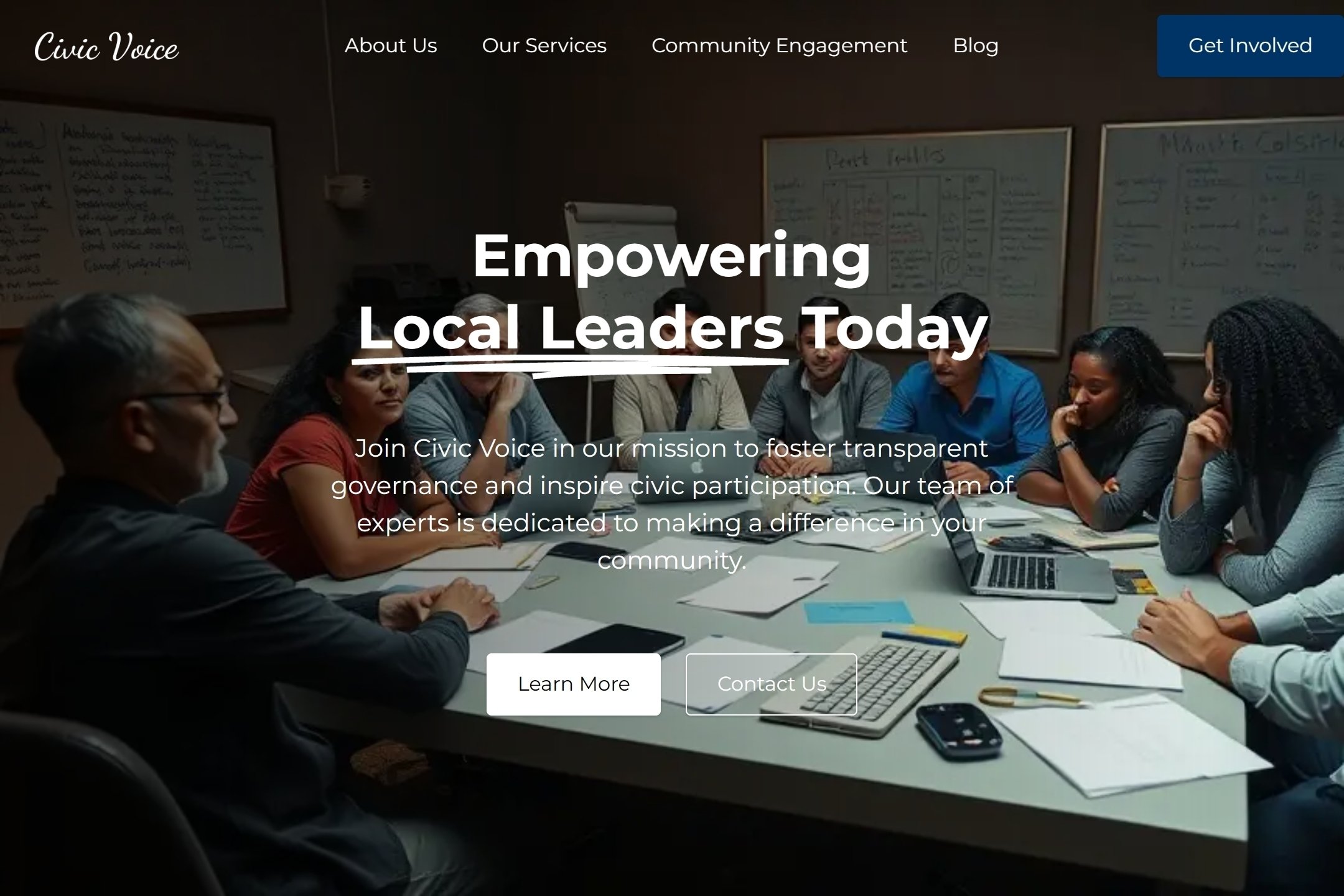 Politician website template