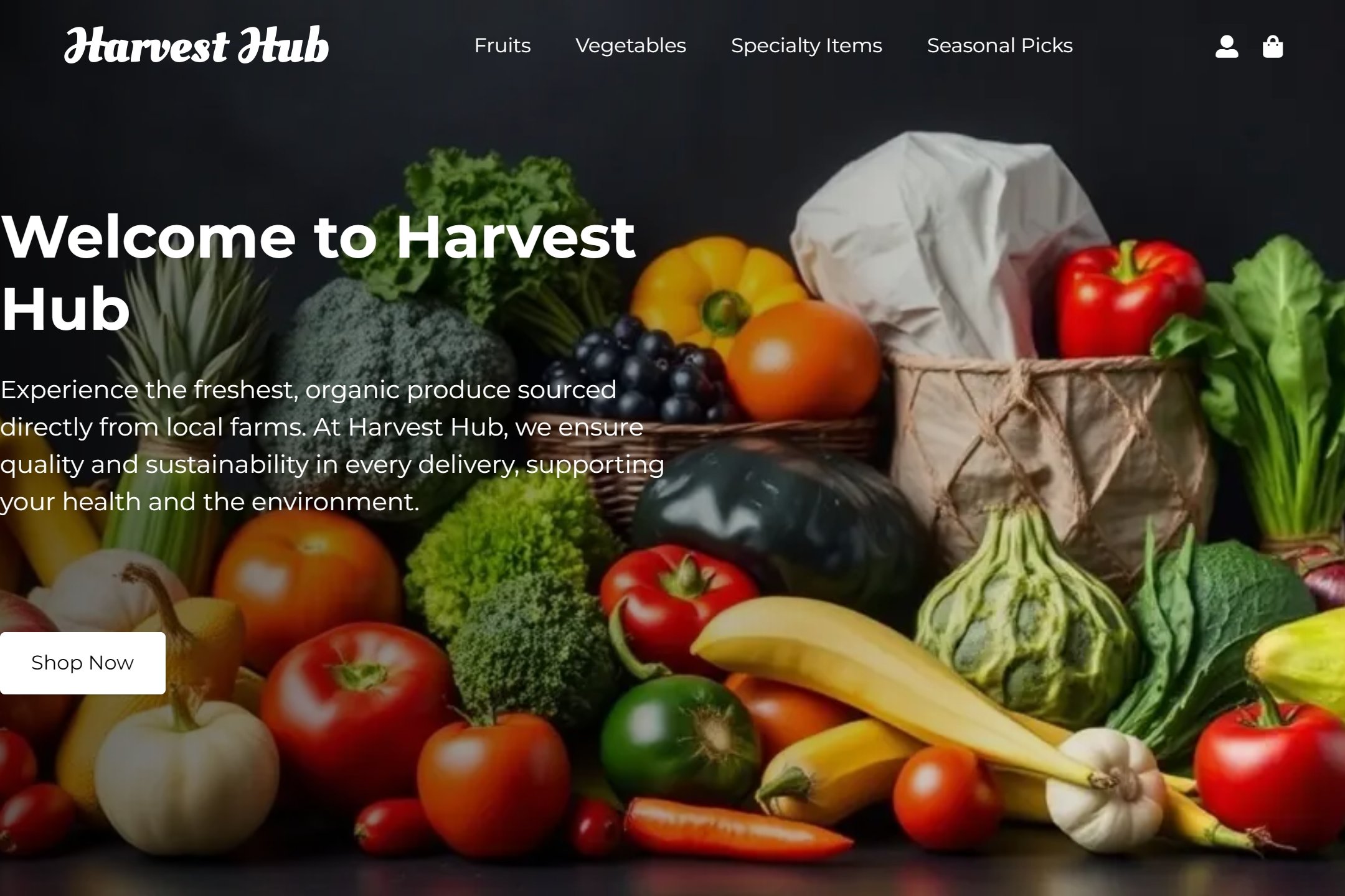 Produce wholesaler website template