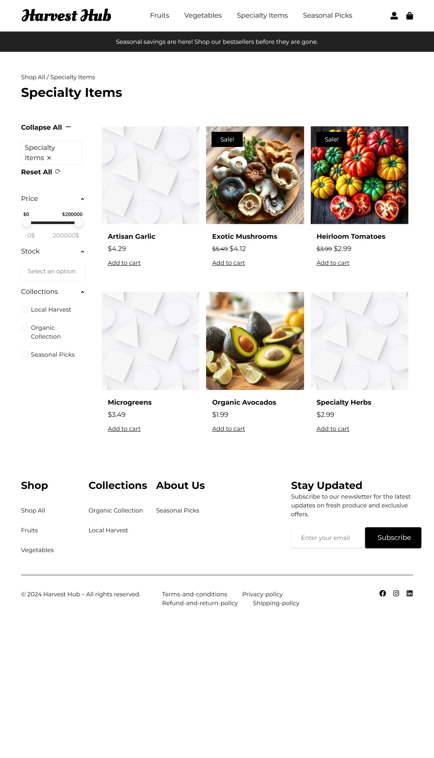 Specialty Items