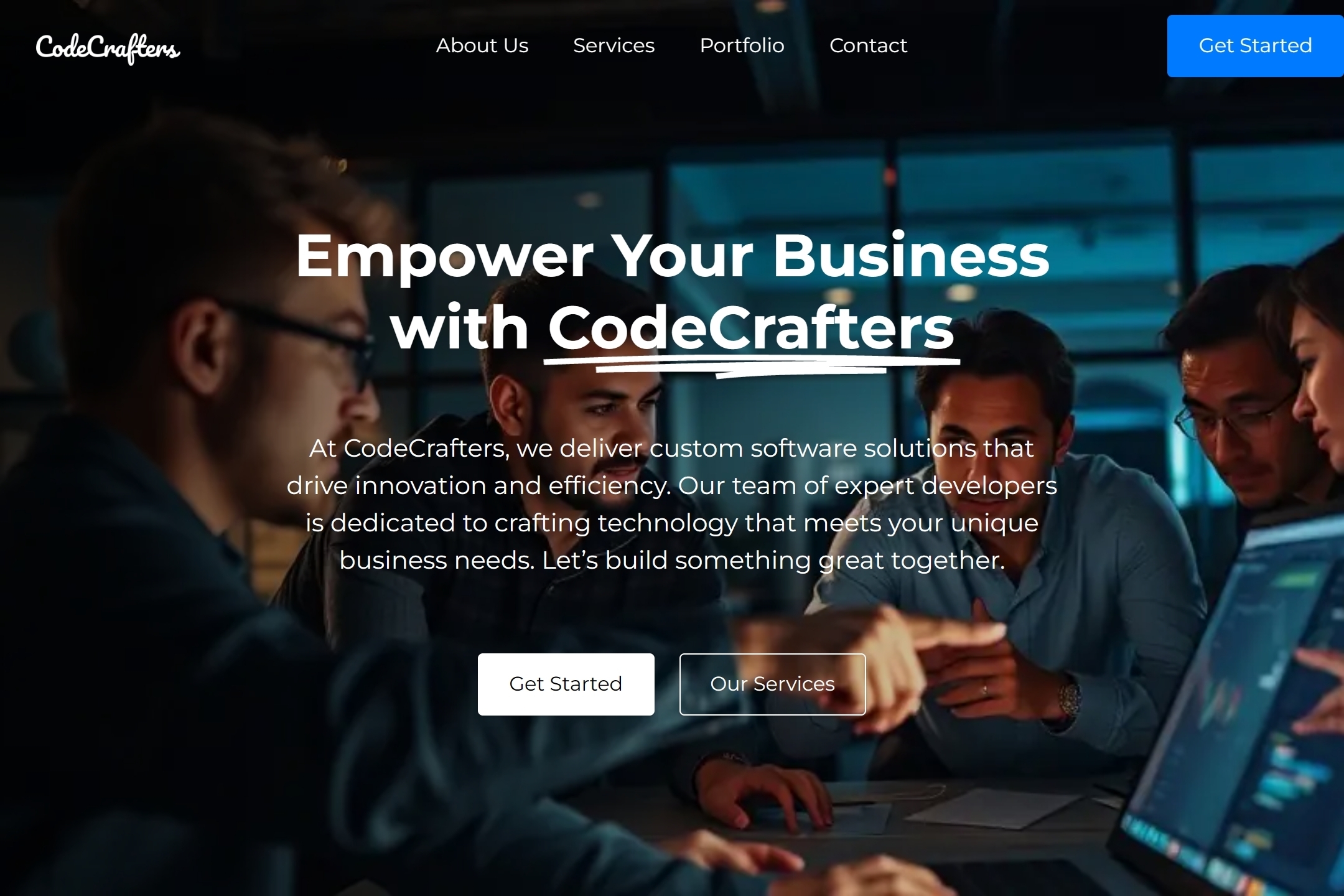 Programming agency website template