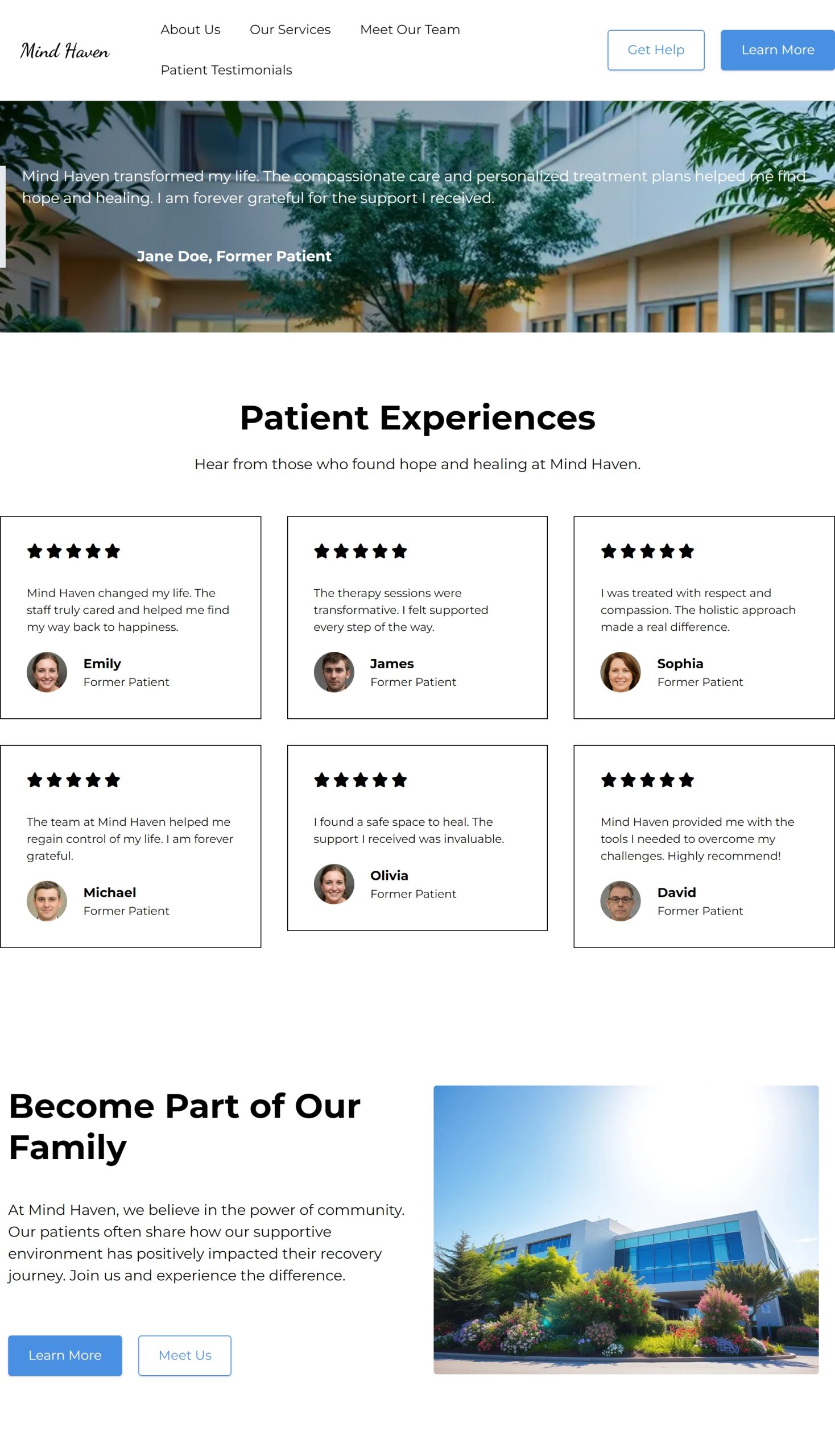 Patient Testimonials