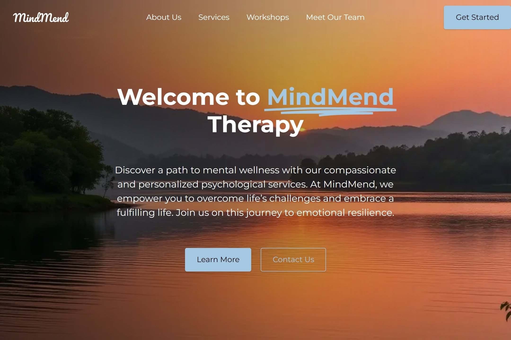 Psychologist website template