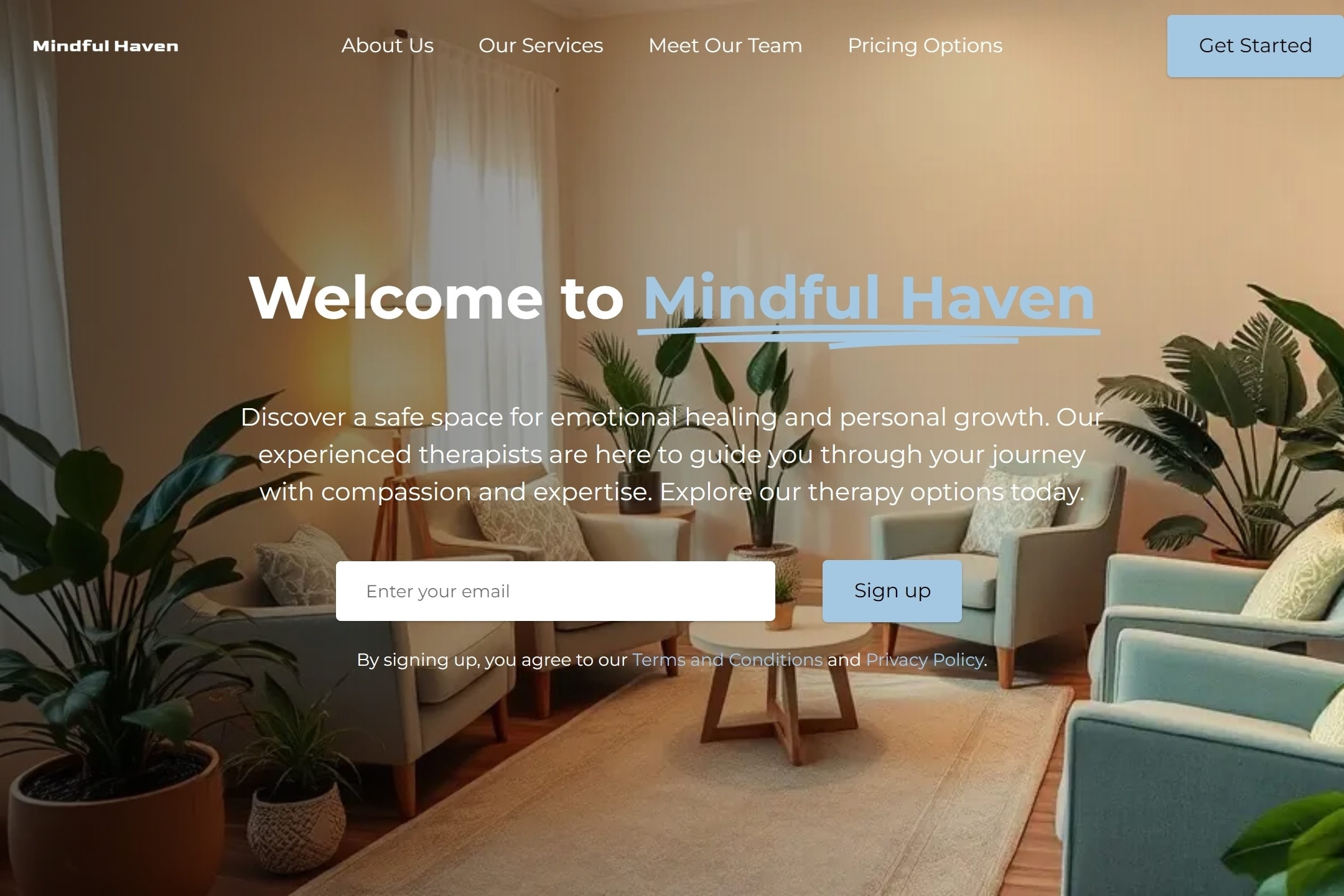 Psychotherapist website template