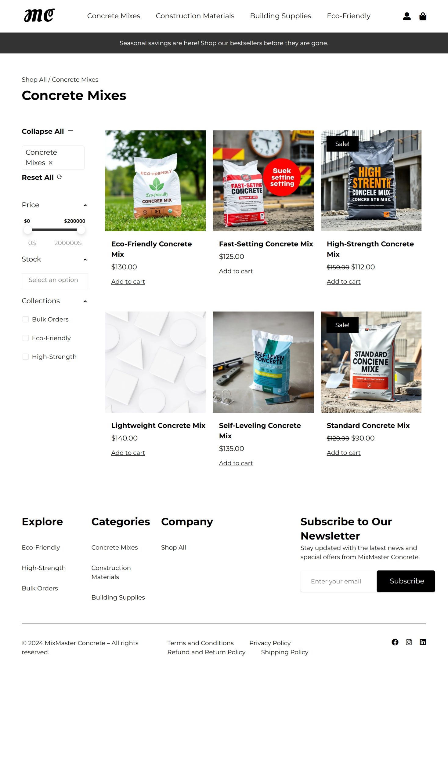 Concrete Mixes