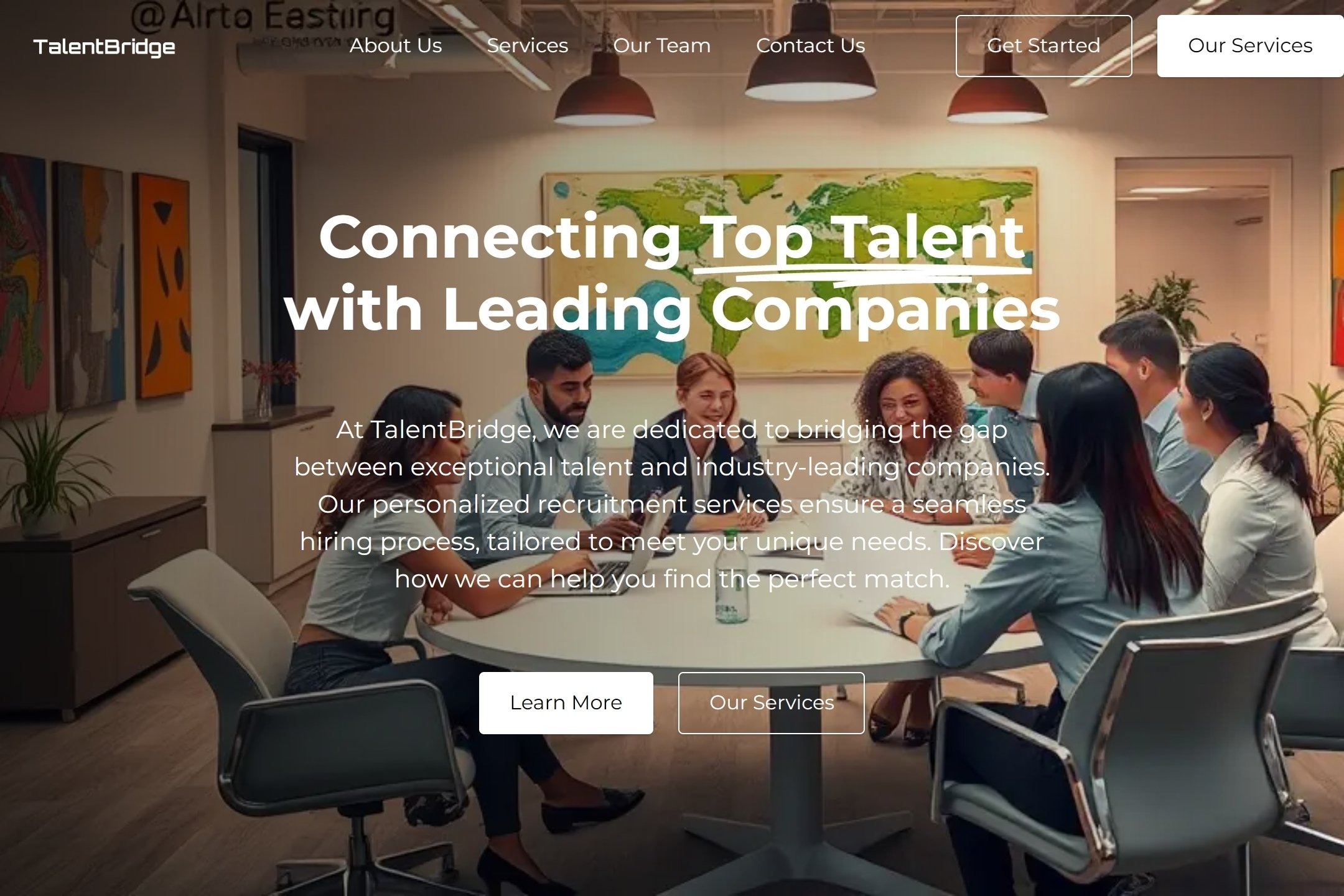 Recruitment agency website template