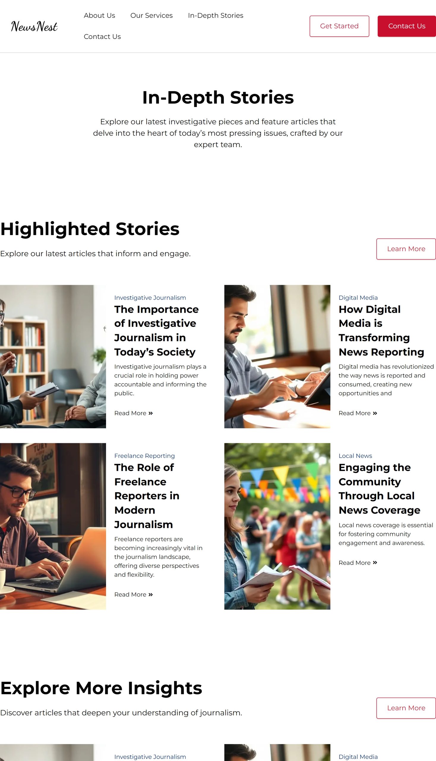In Depth Stories