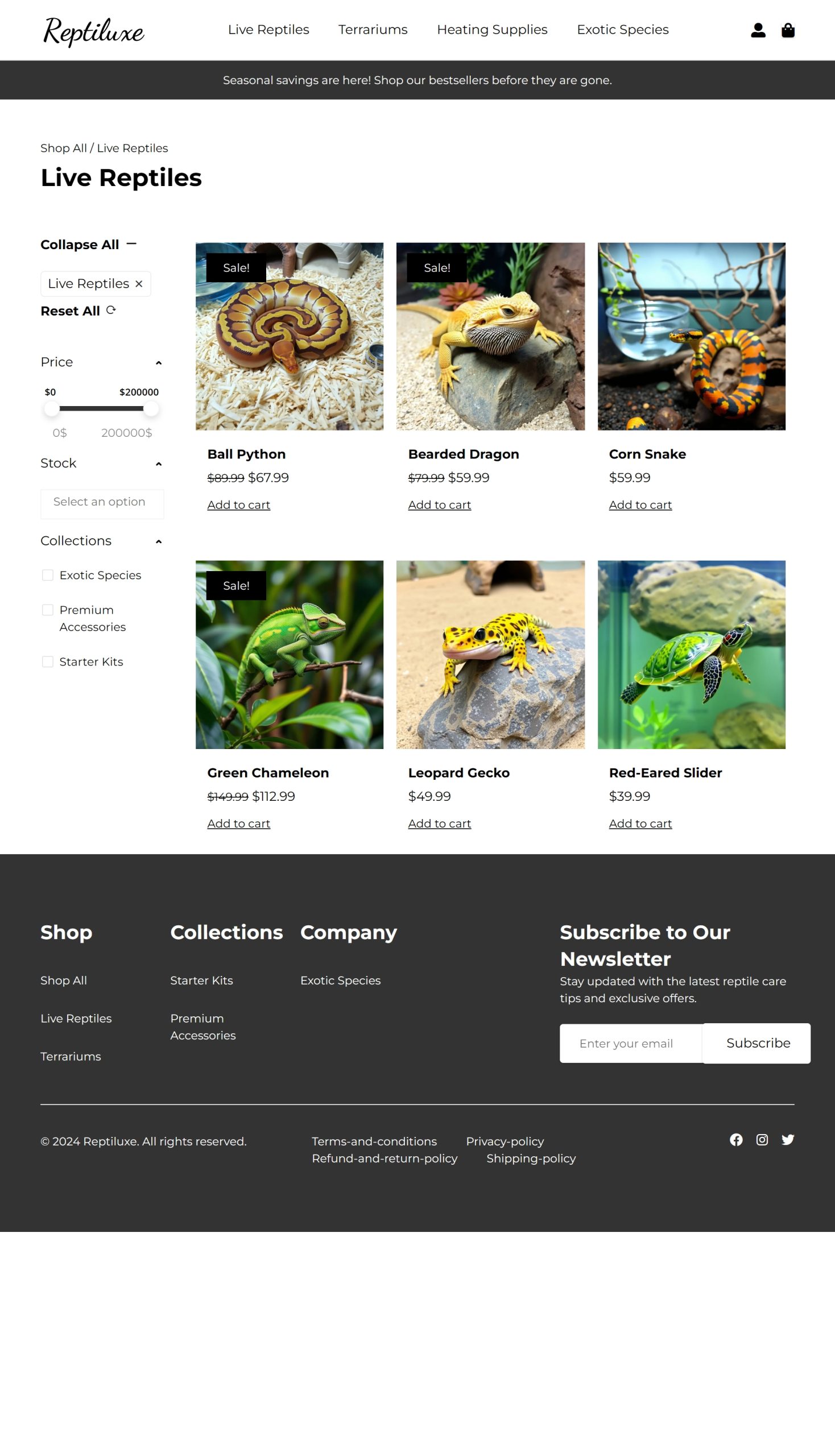 Live Reptiles