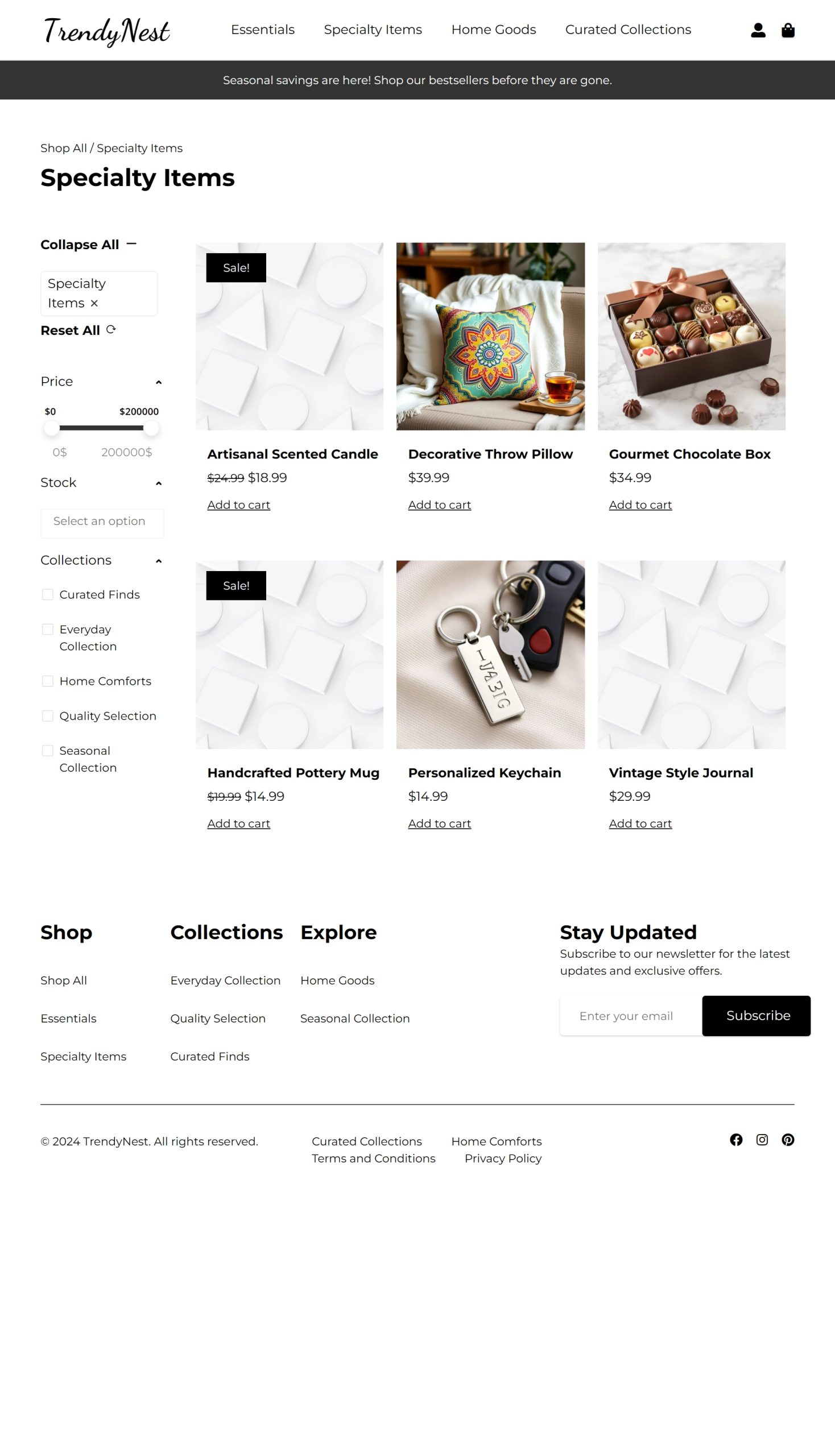 Specialty Items