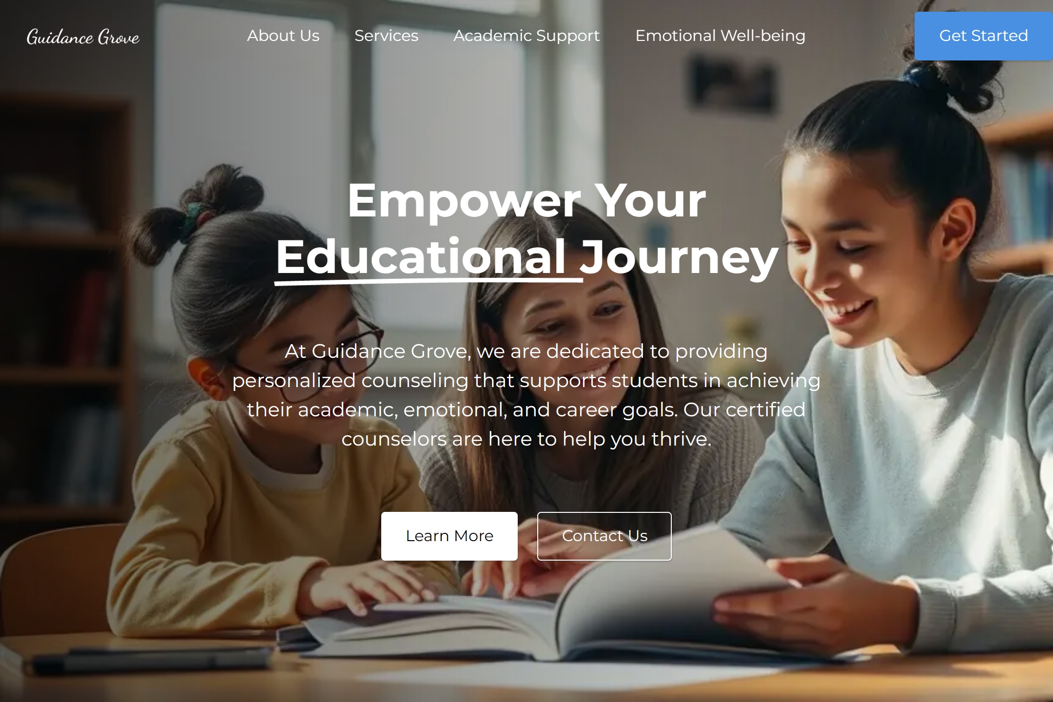 School counselor website template
