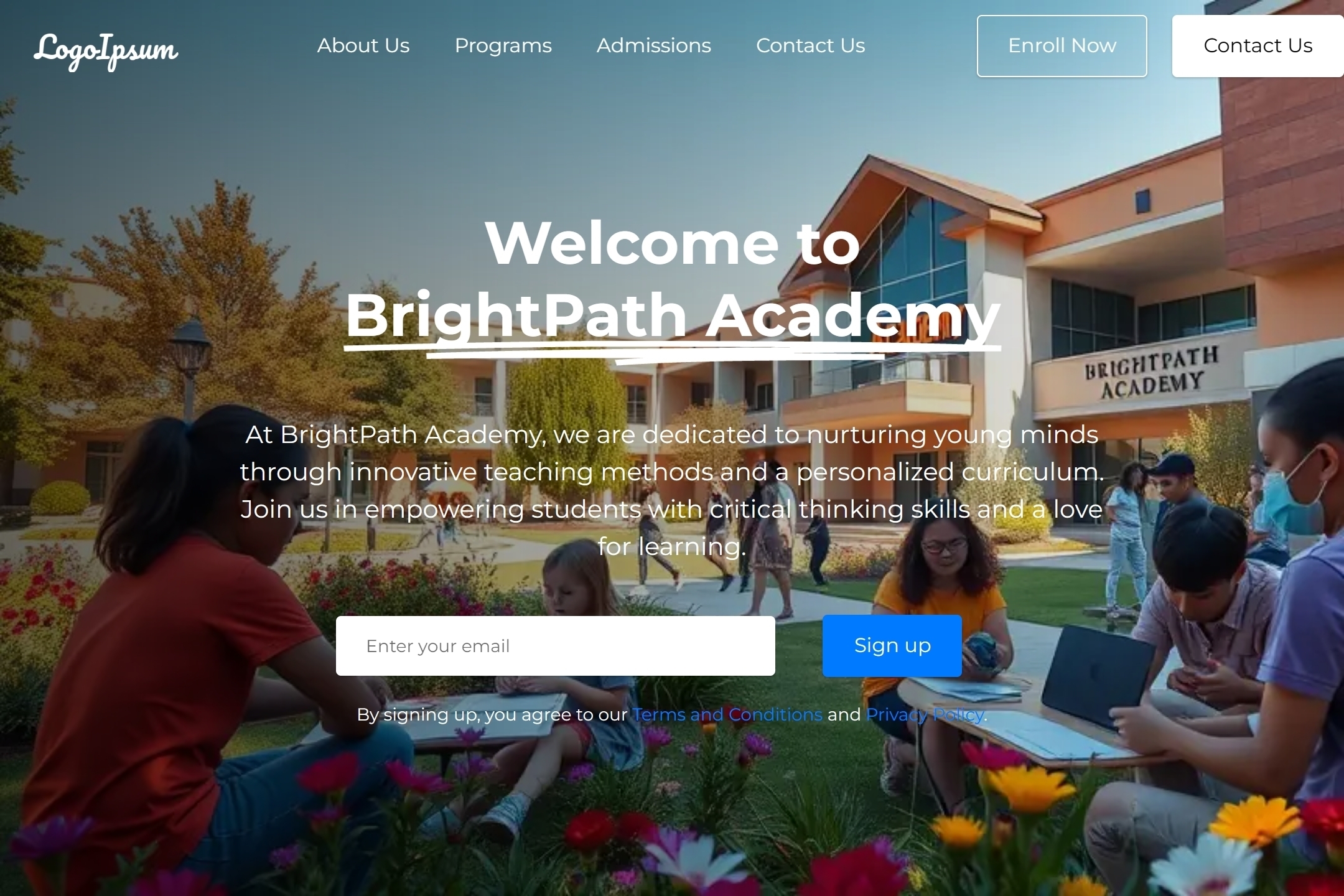 School website template