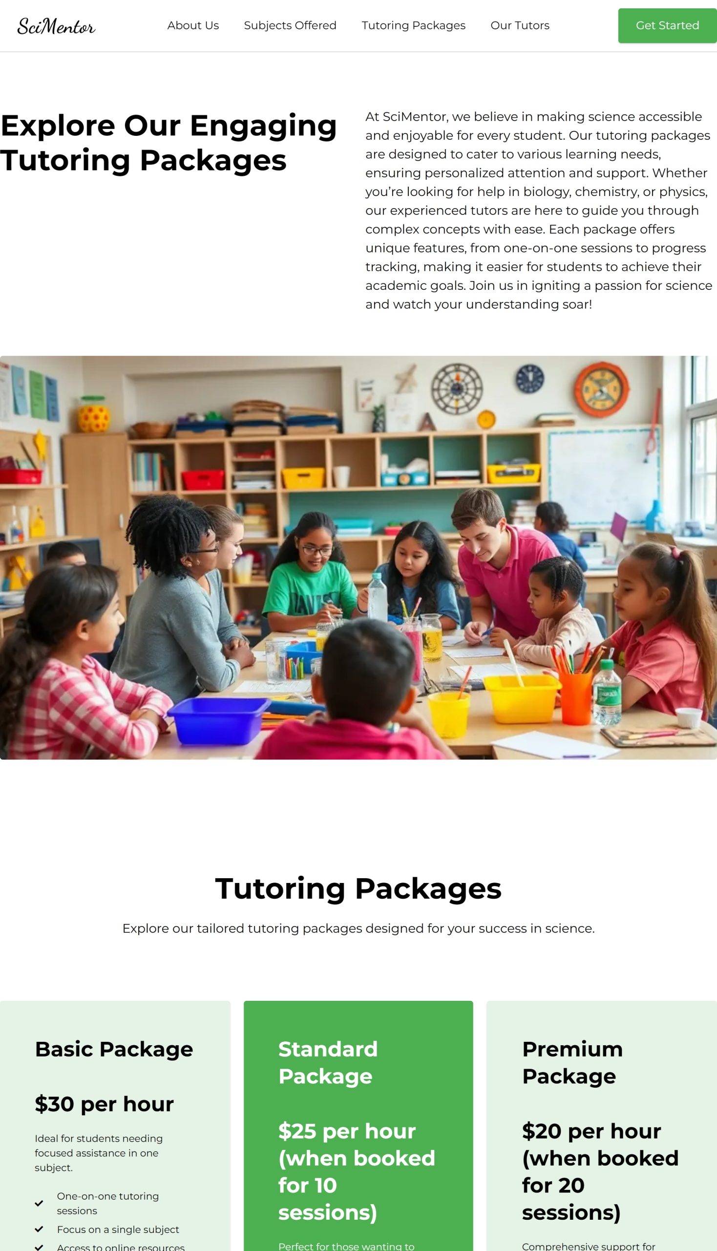 Tutoring Packages