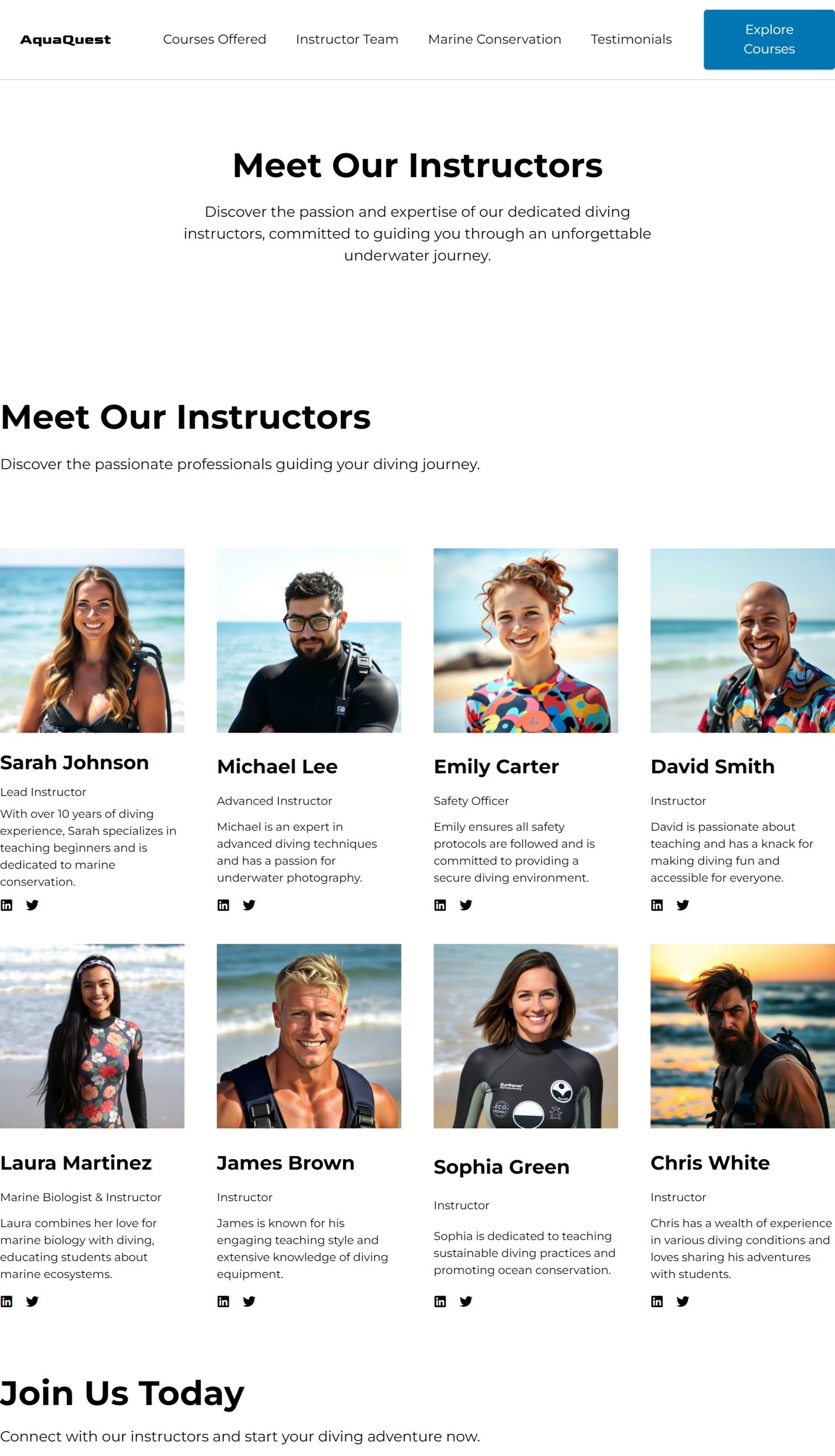 Instructor Team