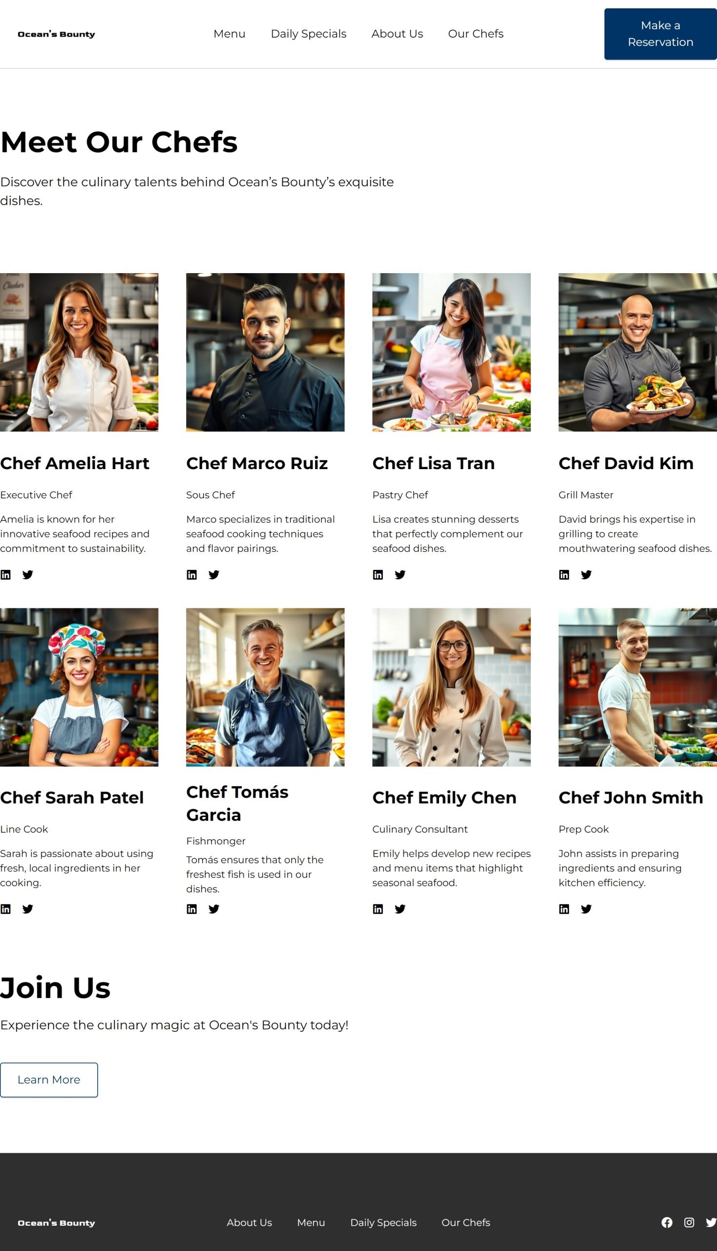 Our Chefs